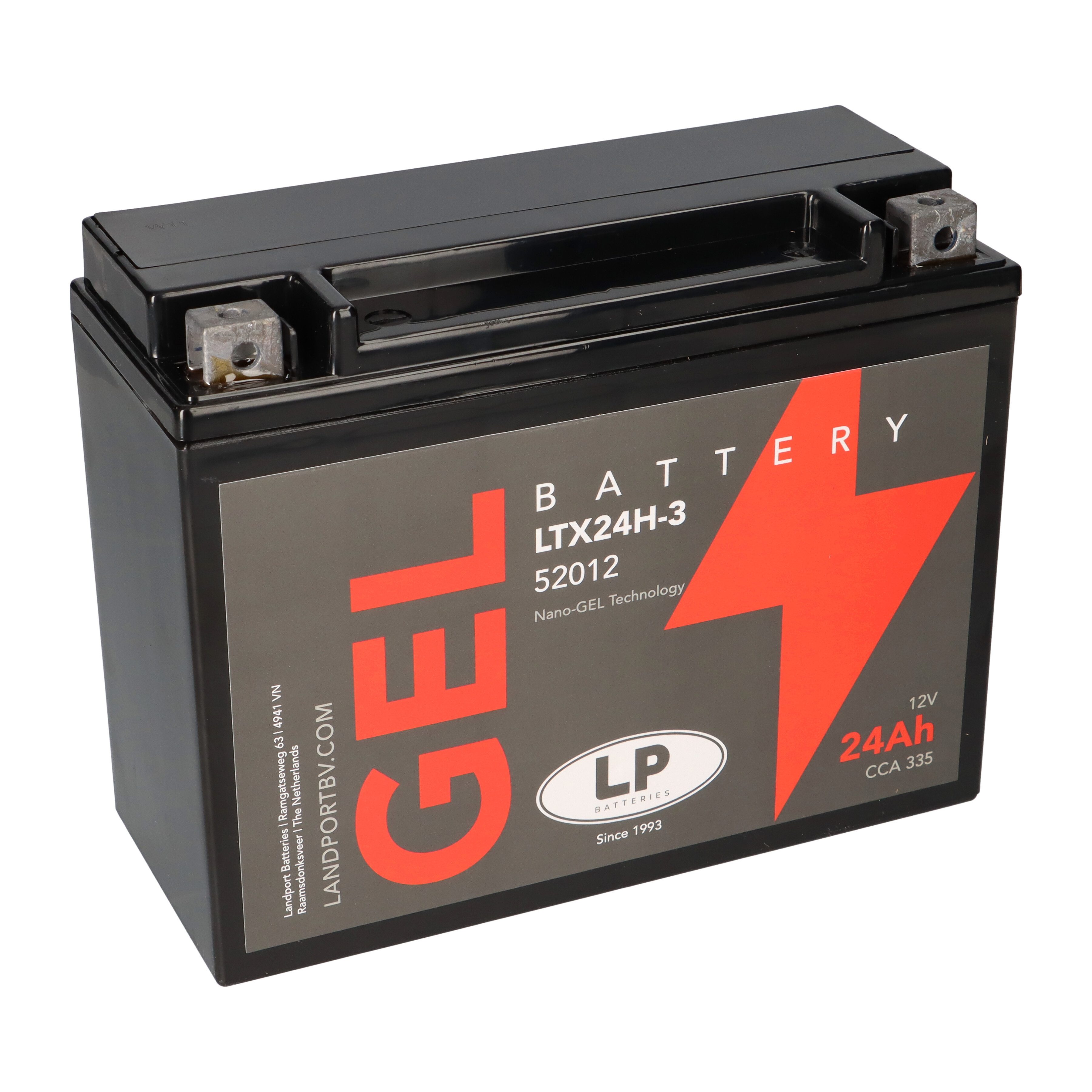 Batterie 12V 24Ah für Motorrad Startbatterie MG LTX24H-3 Bleiakkus