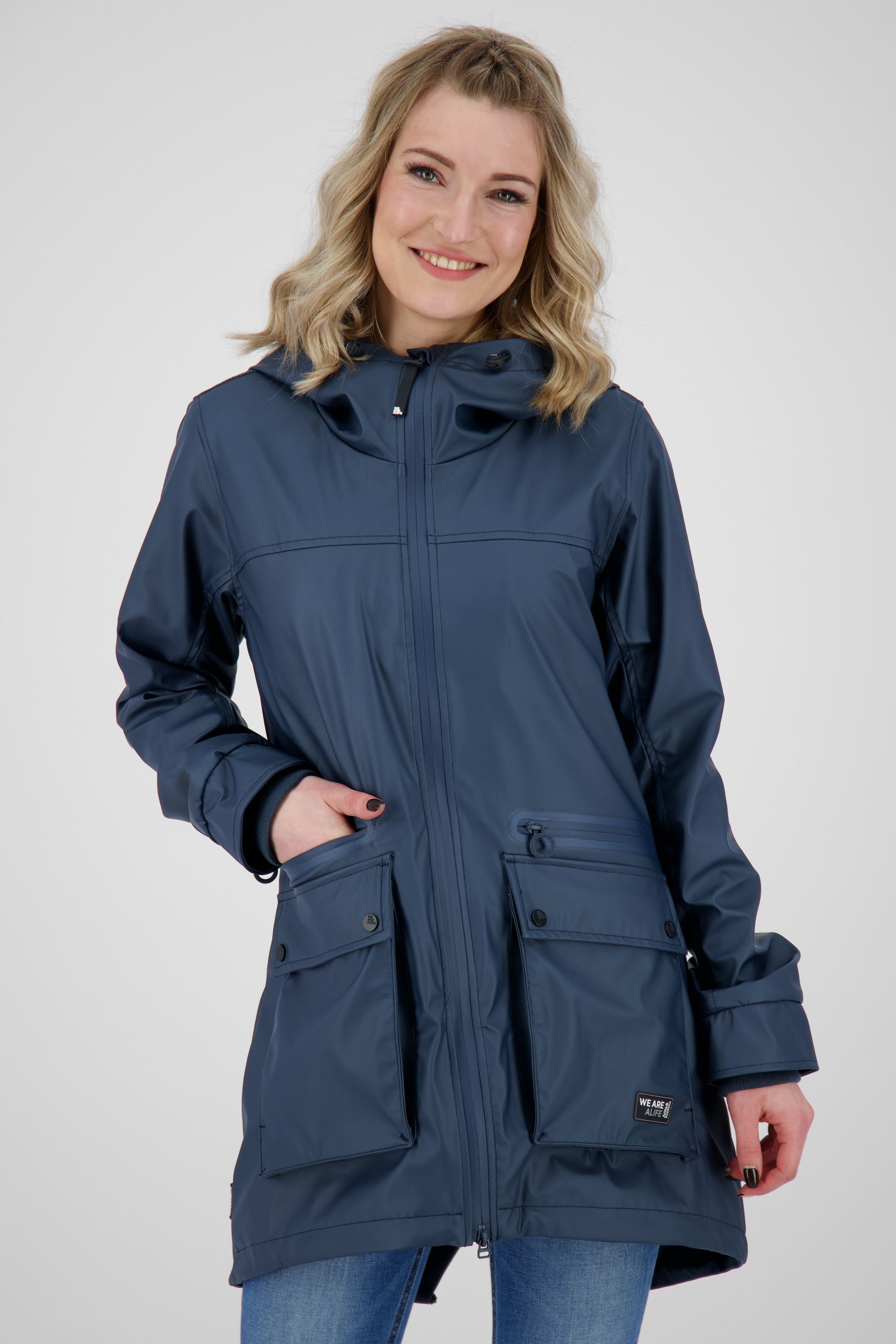 Damen Raincoat AudreyAK & leichte Übergangsjacke Kickin Alife Sommerjacke Jacke, cobalt