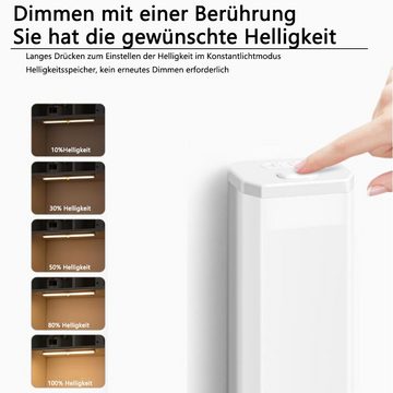 GelldG LED Unterbauleuchte Unterbauleuchte Küche LED, Schreibtischlampe Akku mit Magnet