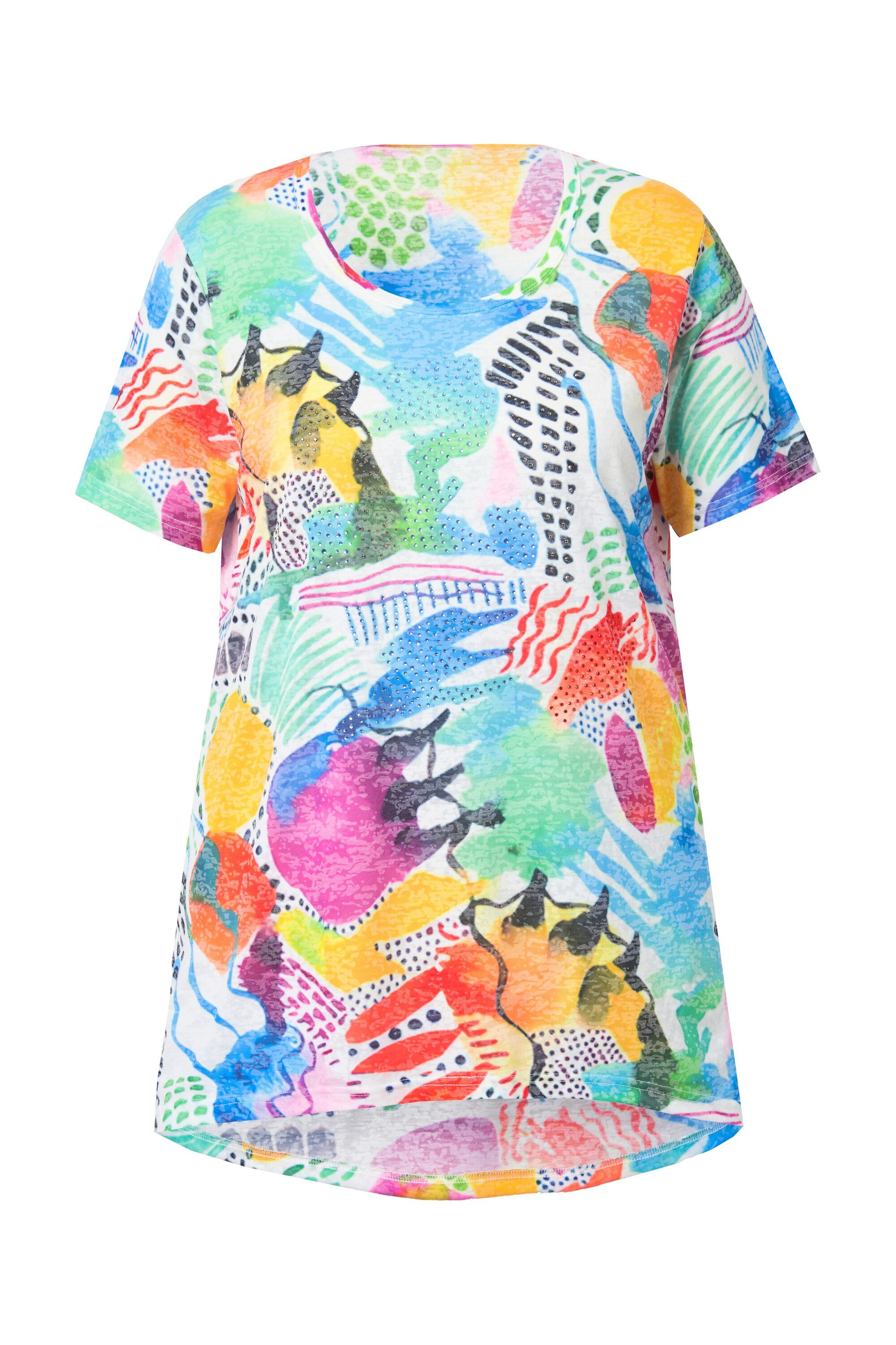 Angel of Style T-Shirt T-Shirt A-Linie farbiges Muster günstig online kaufen