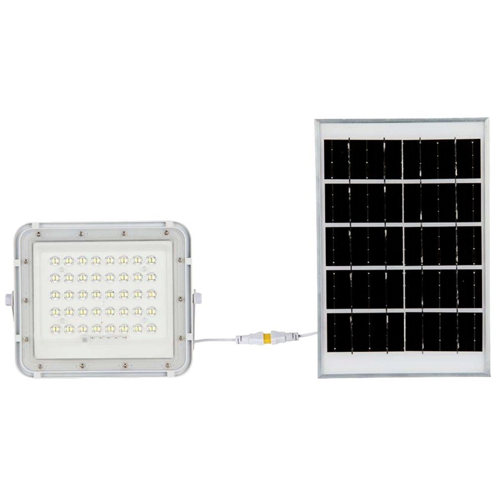 V-TAC LED Flutlichtstrahler V-TAC VT-40W 7839 LED-Flutlichtstrahler, Solarmodul 6 W Kaltweiß Wei