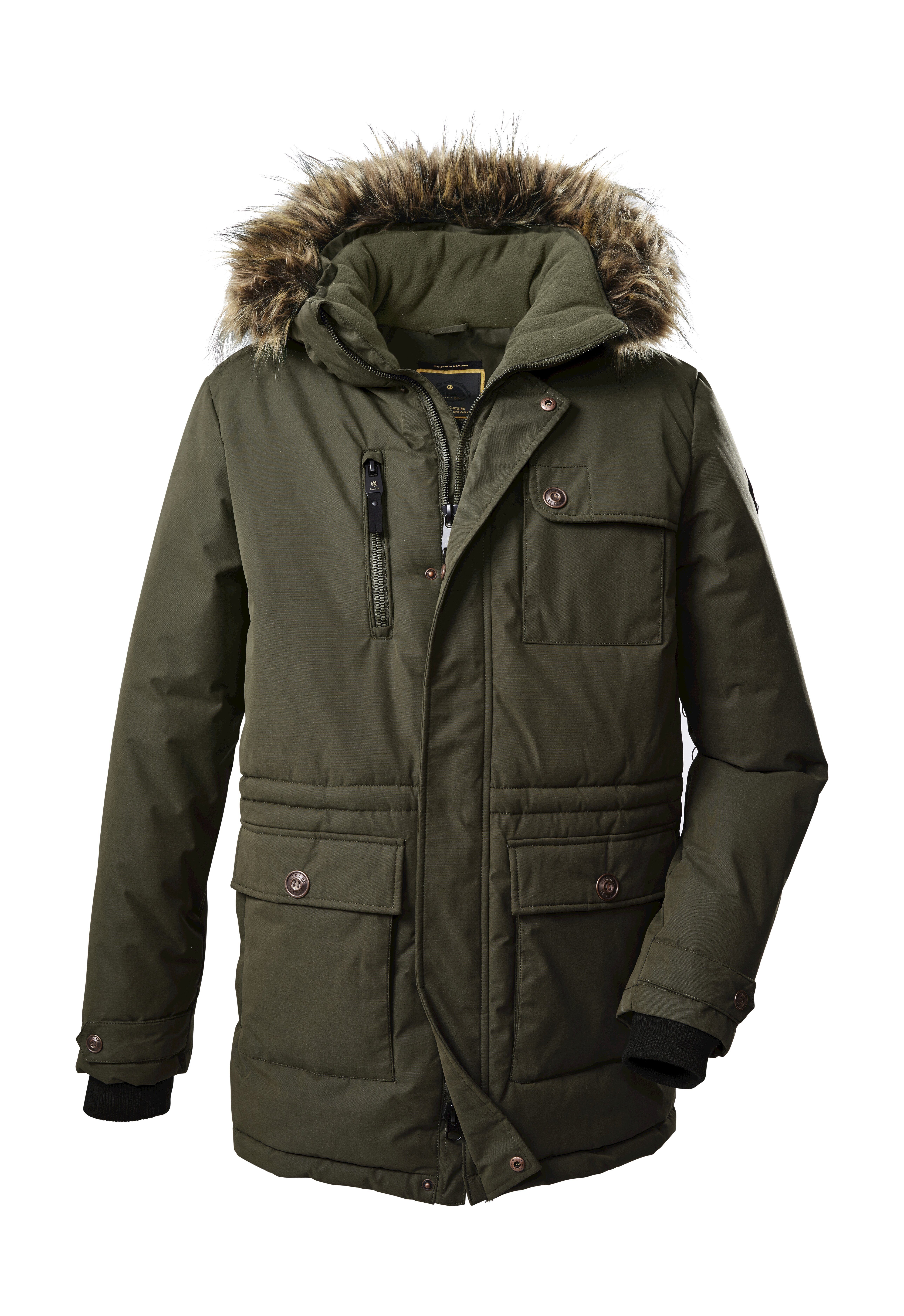 G.I.G.A. DX by killtec Parka GW 35 MN PRK Wasserabweisender, atmungsaktiver Parka mit abnehmbarer Kapuze
