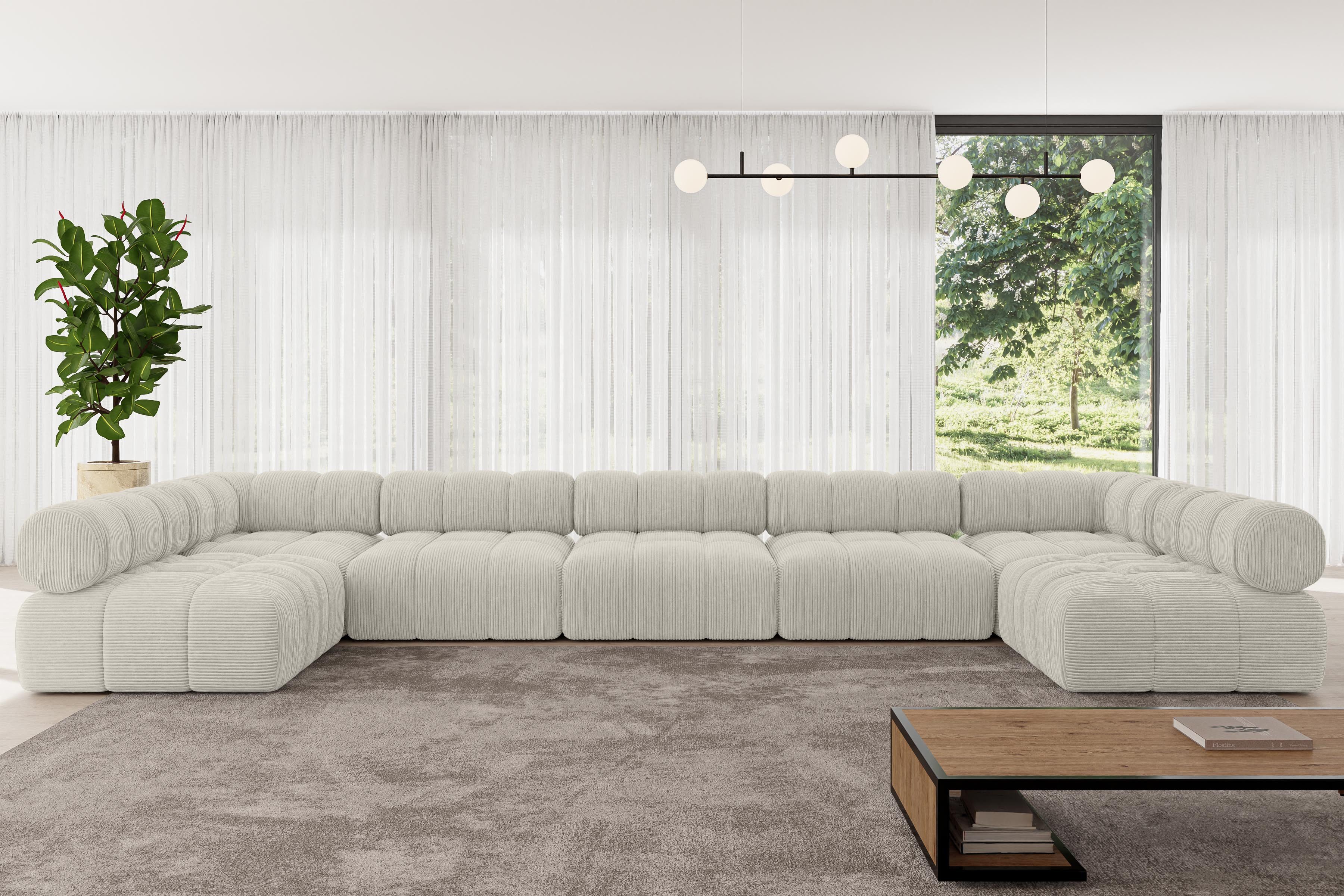 ALTDECOR Wohnlandschaft Garvo-U3, Corner Sofa U-Form günstig online kaufen