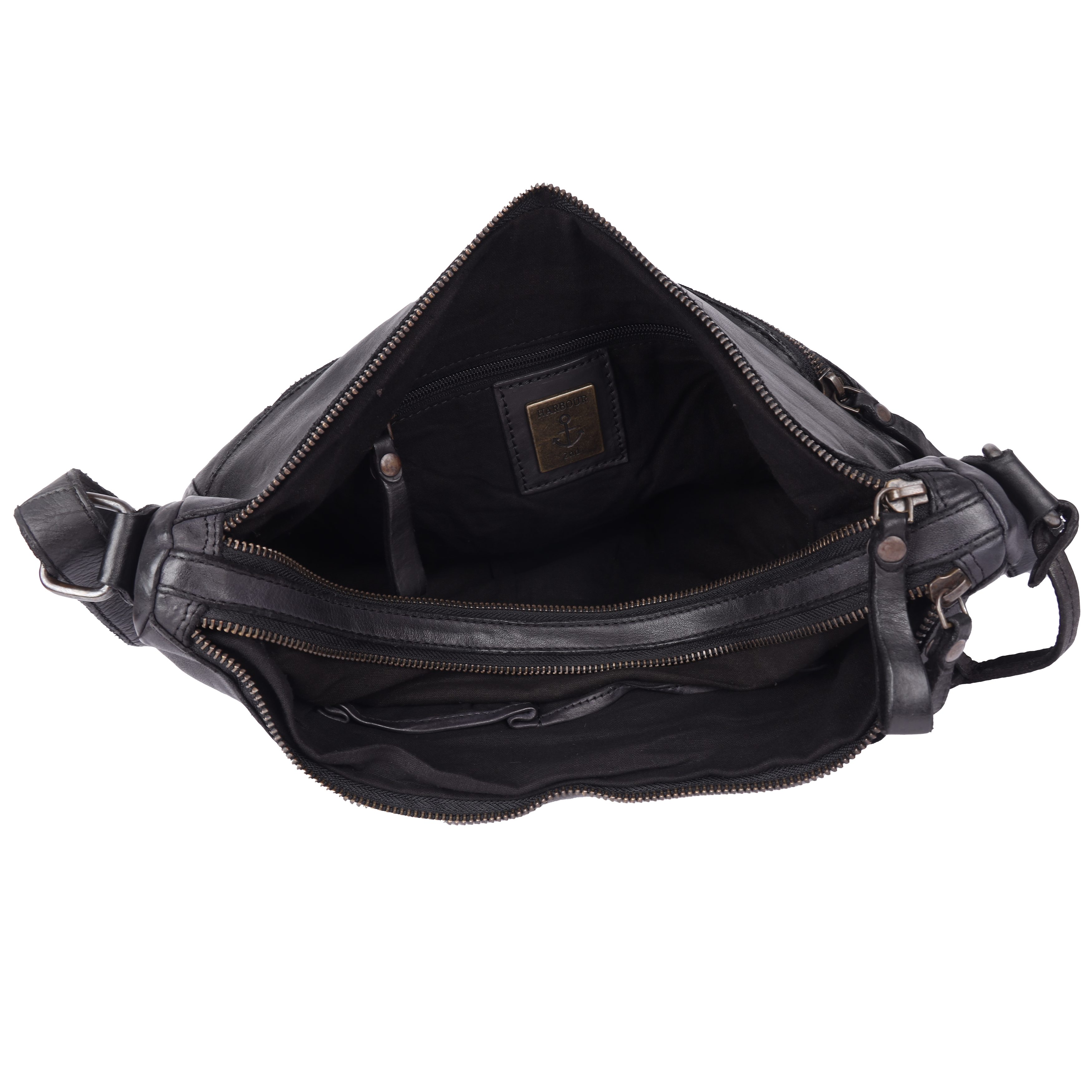 HARBOUR 2nd Handtasche Emerson, Damen Umhängetasche, Schultertasche mit Nieten und Anker-Anhäner