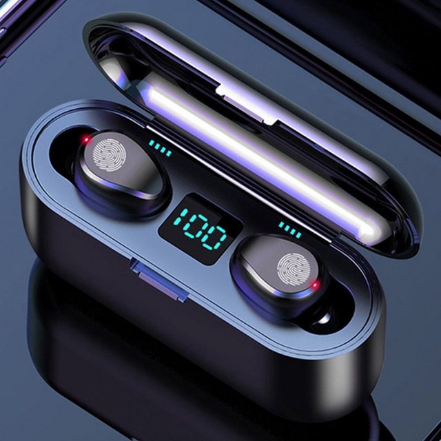 Greensky HiFi Stereo Wireless Earbuds Bluetooth-Kopfhörer (Siri, Voice Assistant, Rauschunterdrückung)