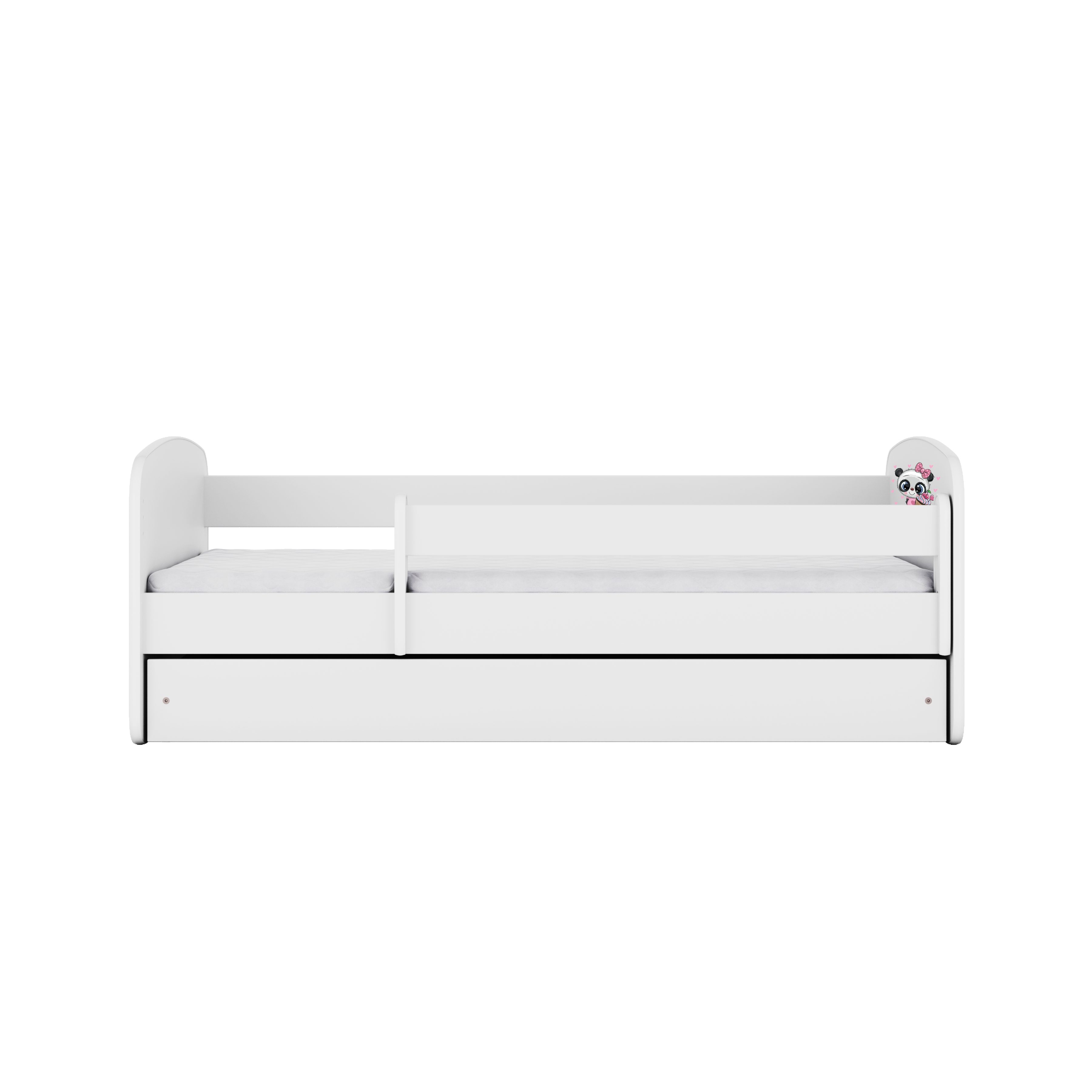 Raumhirsch Furniture Kinderbett 70x140, 80x160, 80x180 cm - Komplettset mit Matratze & Schublade (Bett für Mädchen, Einzelbett Kinder 2–12, mit Rausfallschutz & – Bild 4 von 5