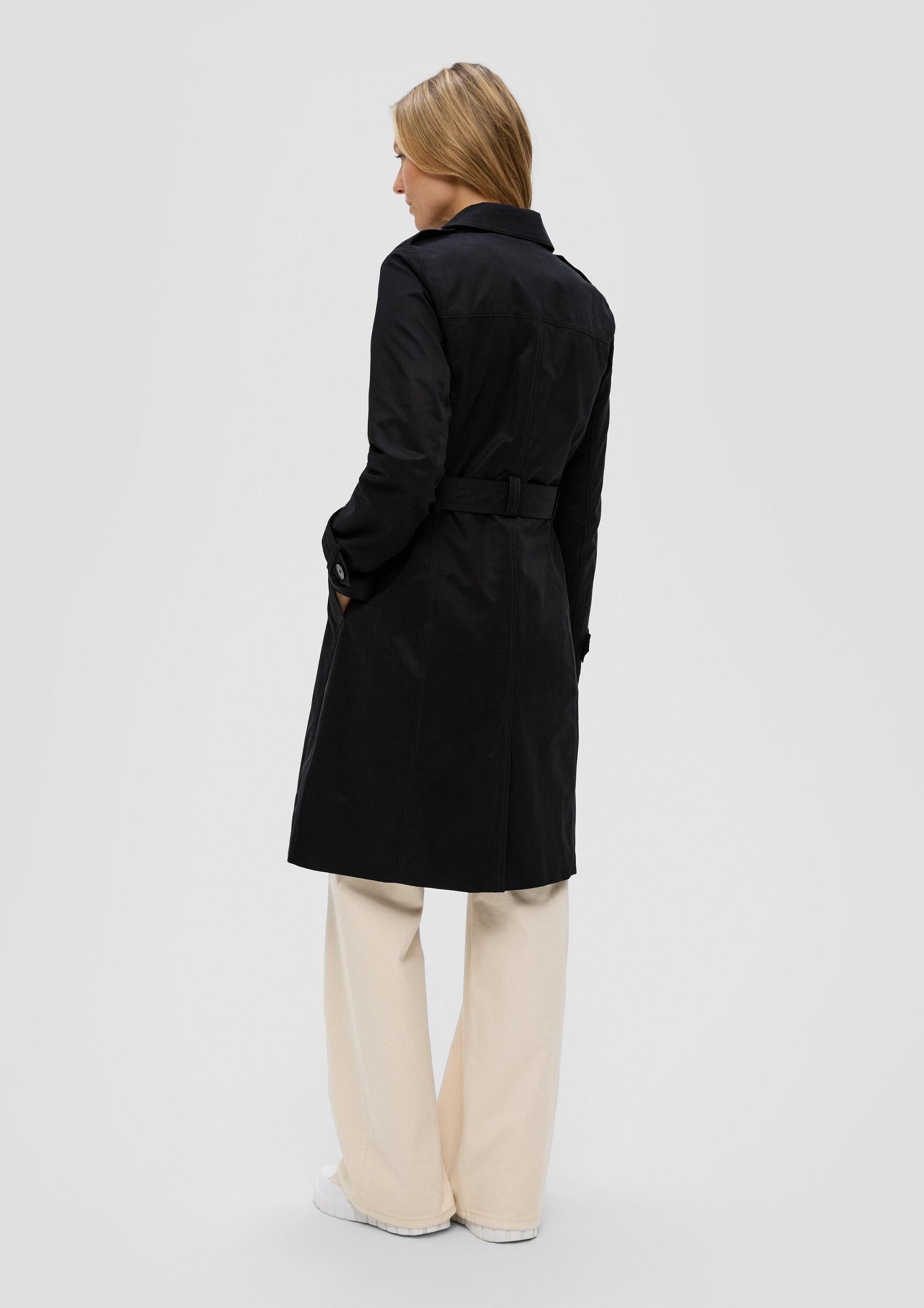 s.Oliver Trenchcoat Outdoor-Mantel Langer Trench-Coat