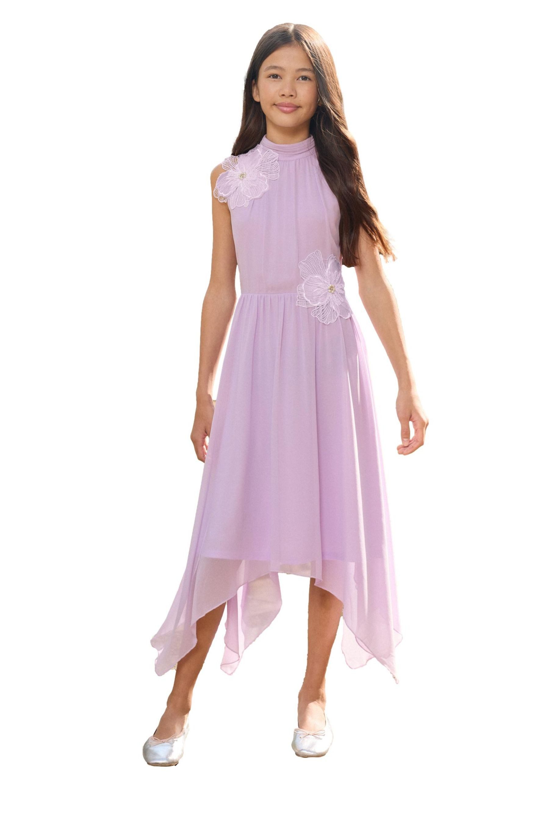 Partykleid Lipsy festliches Kleid mit Zipfelsaum + Verzierung