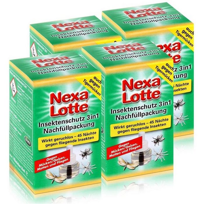 Nexa Lotte Insektenfalle Nexa Lotte Insektenschutz 3in1 Nachfüllpackung - wirkt geruchlos (4er