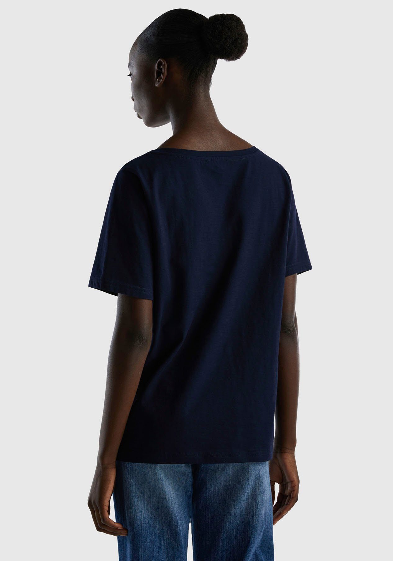 United Colors of Benetton T-Shirt aus Flammgarnjersey