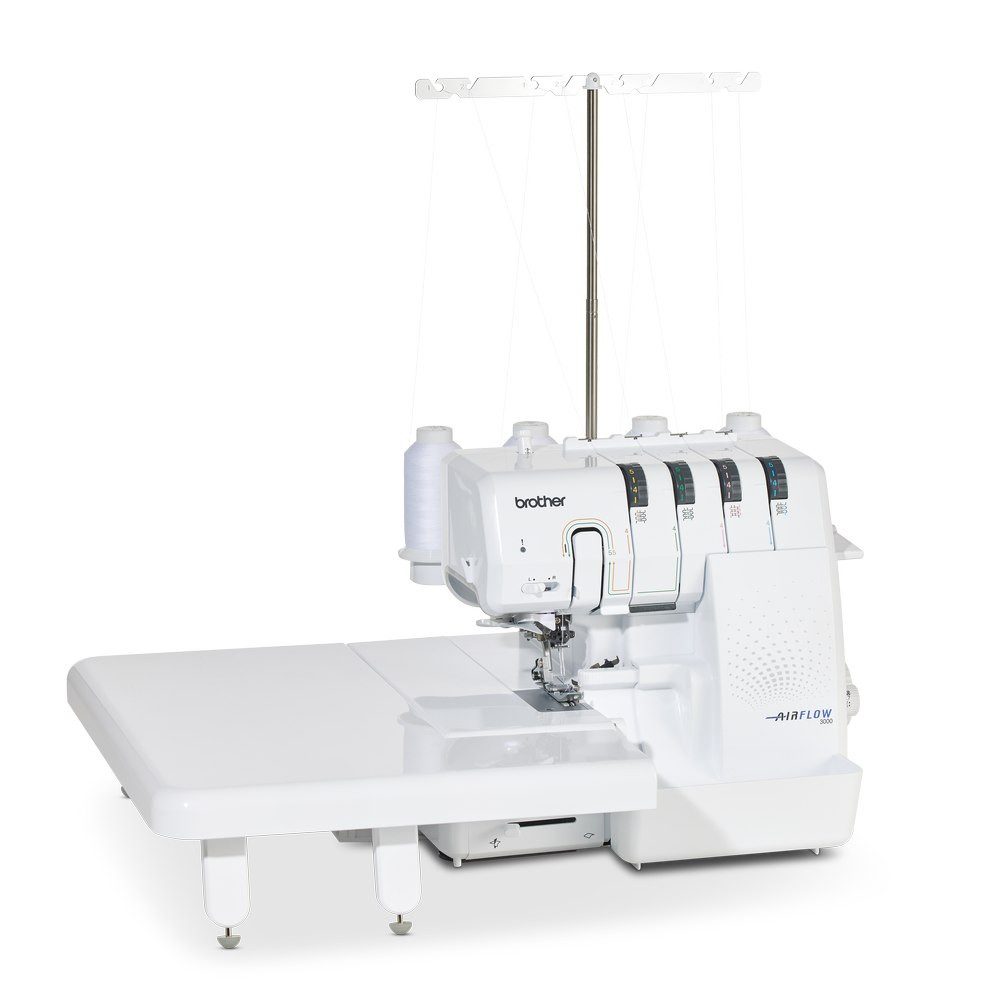 Brother Overlock-Nähmaschine Airflow 3000, 15 Programme, Elektronische Lufteinfädelungstechnologie & 2, 3 & 4 Fäden