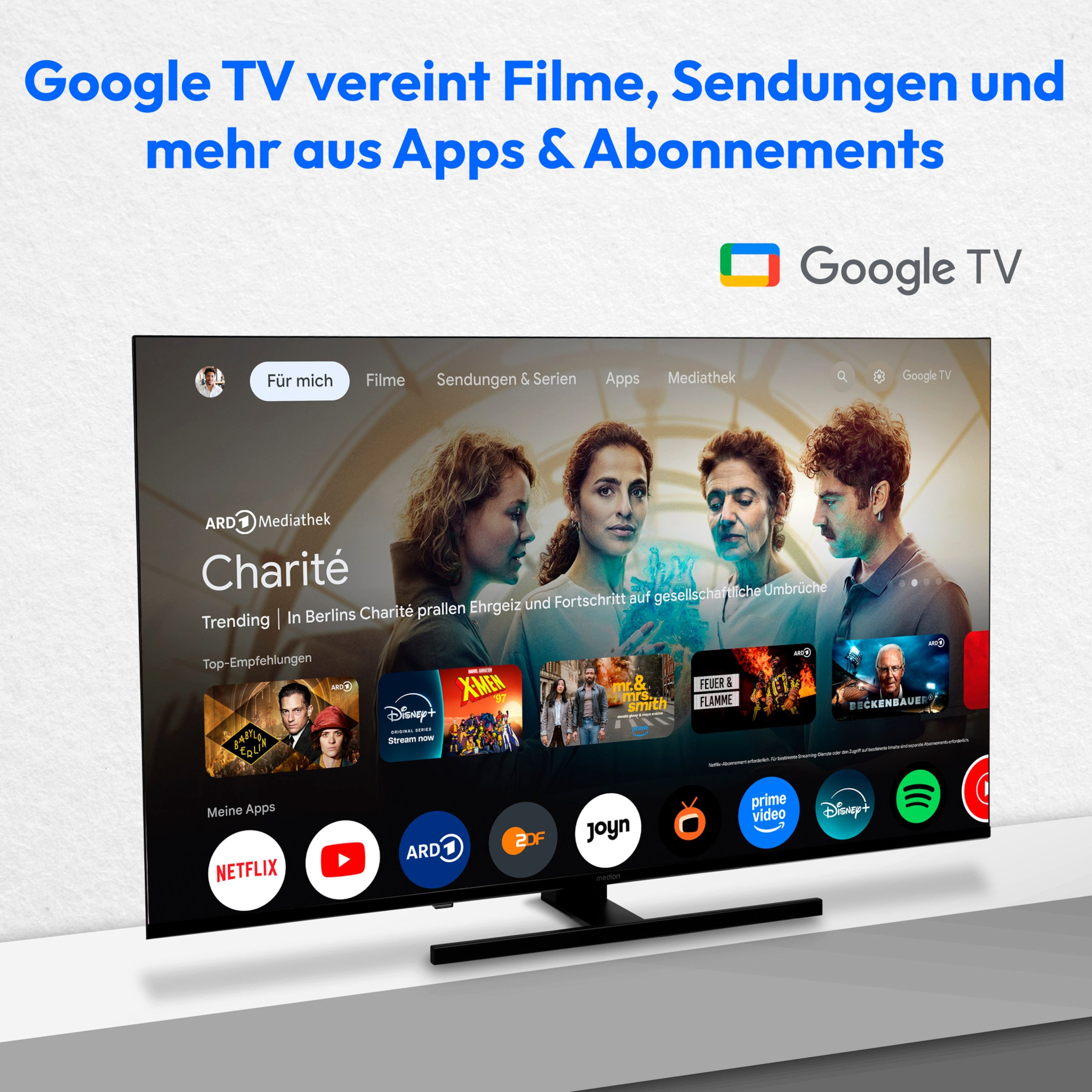 Medion® MD865700 LED-Fernseher (163.9 c...
