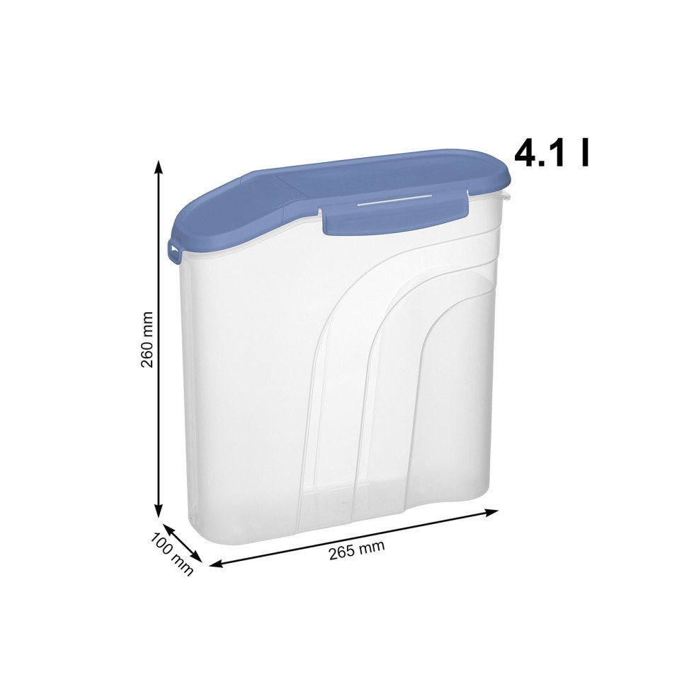ROTHO Müslibox Rotho Müslibox Fresh mit Clic 4,1 l horizon blau, Kunststoff