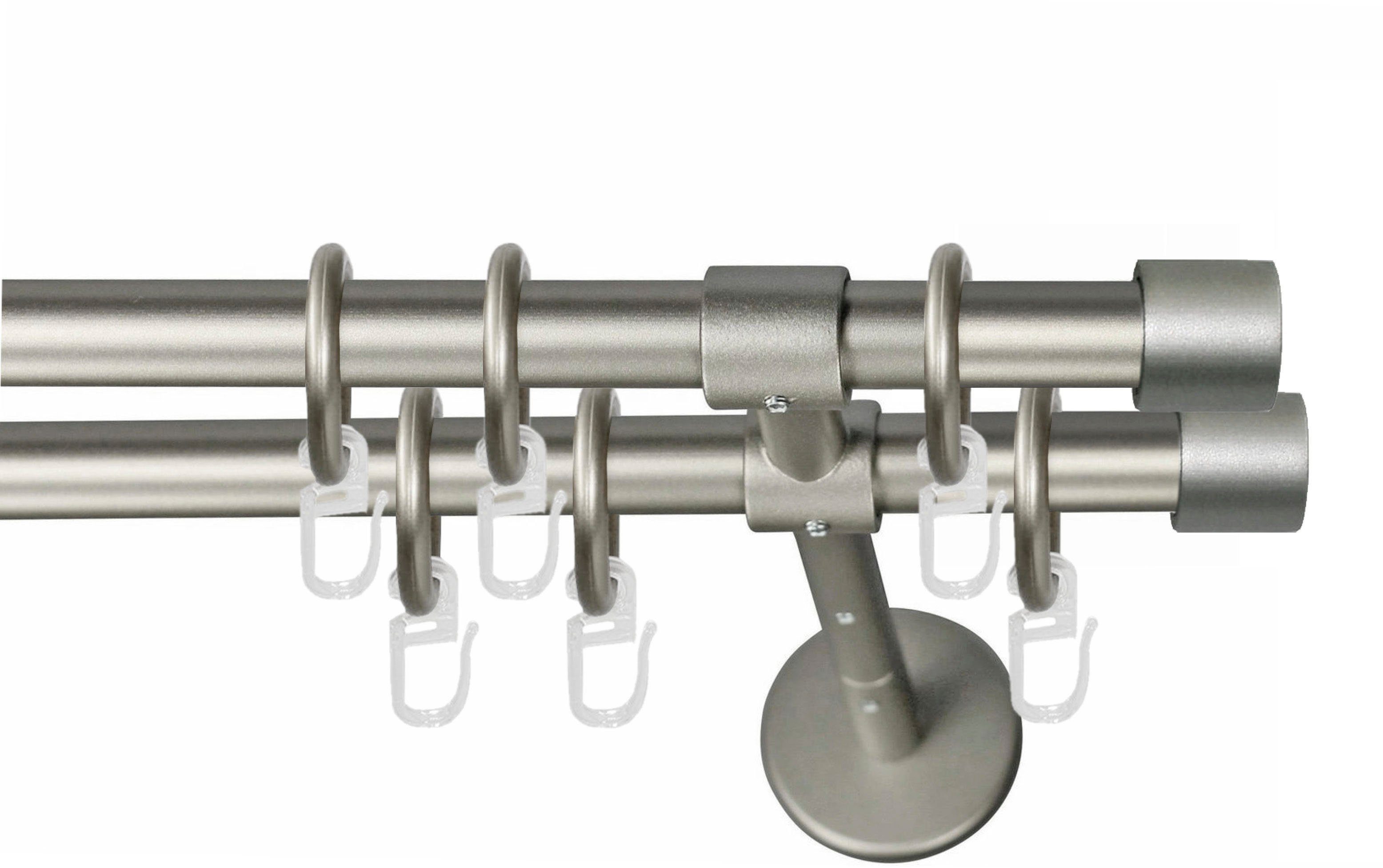 Gardinenstange RUSTIKA, GARESA, verlängerbar 16 einfache Wunschmaßlänge, mit Verbinder Montage Vorhanggarnitur, mm, verschraubt, rustikale Ø 1-läufig