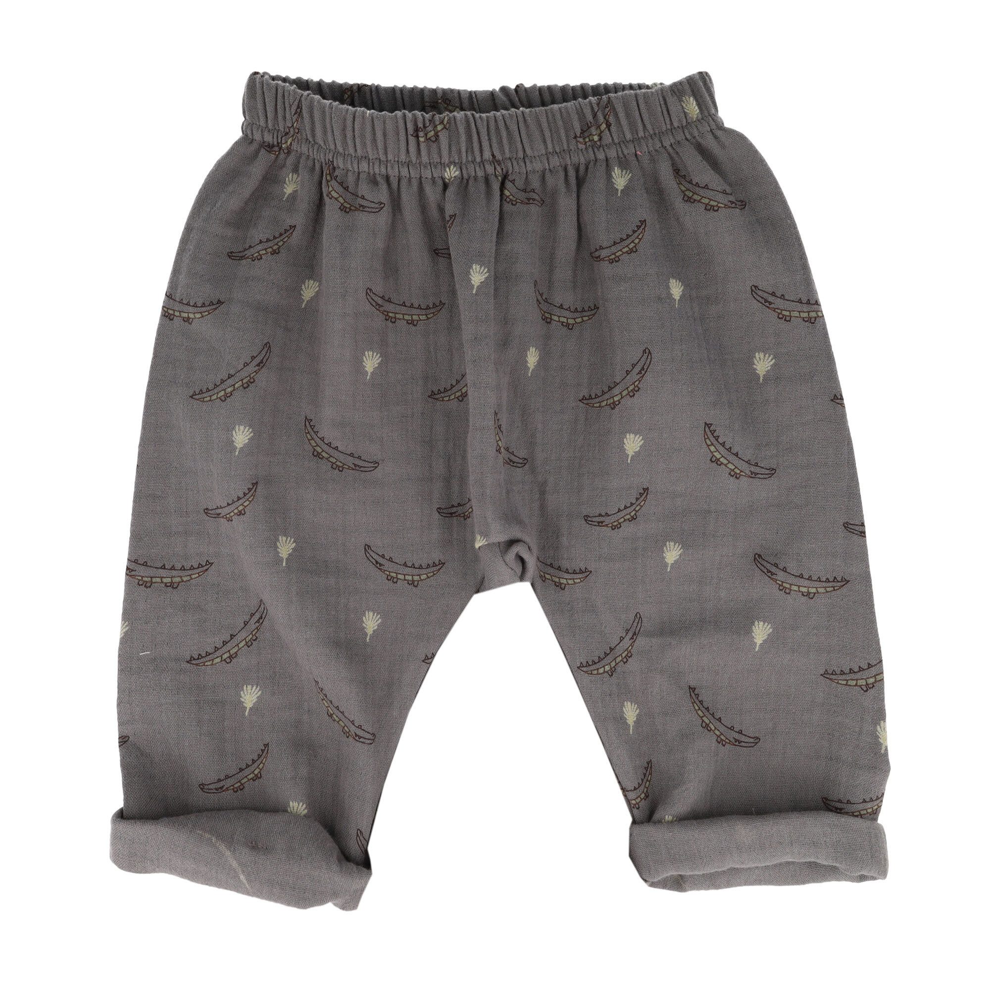 Stoffhose GOTS BABY-Krempelhose Musselin