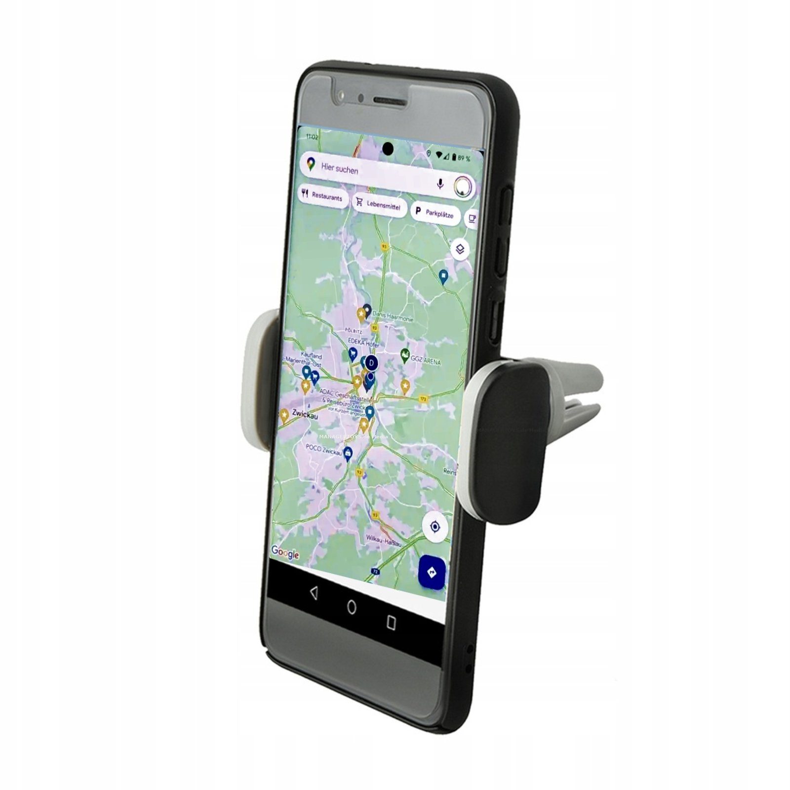 SECUMAX Auto Smartphone Halter Lüftungsgitter Lüftungslamellen  Handy-Halterung