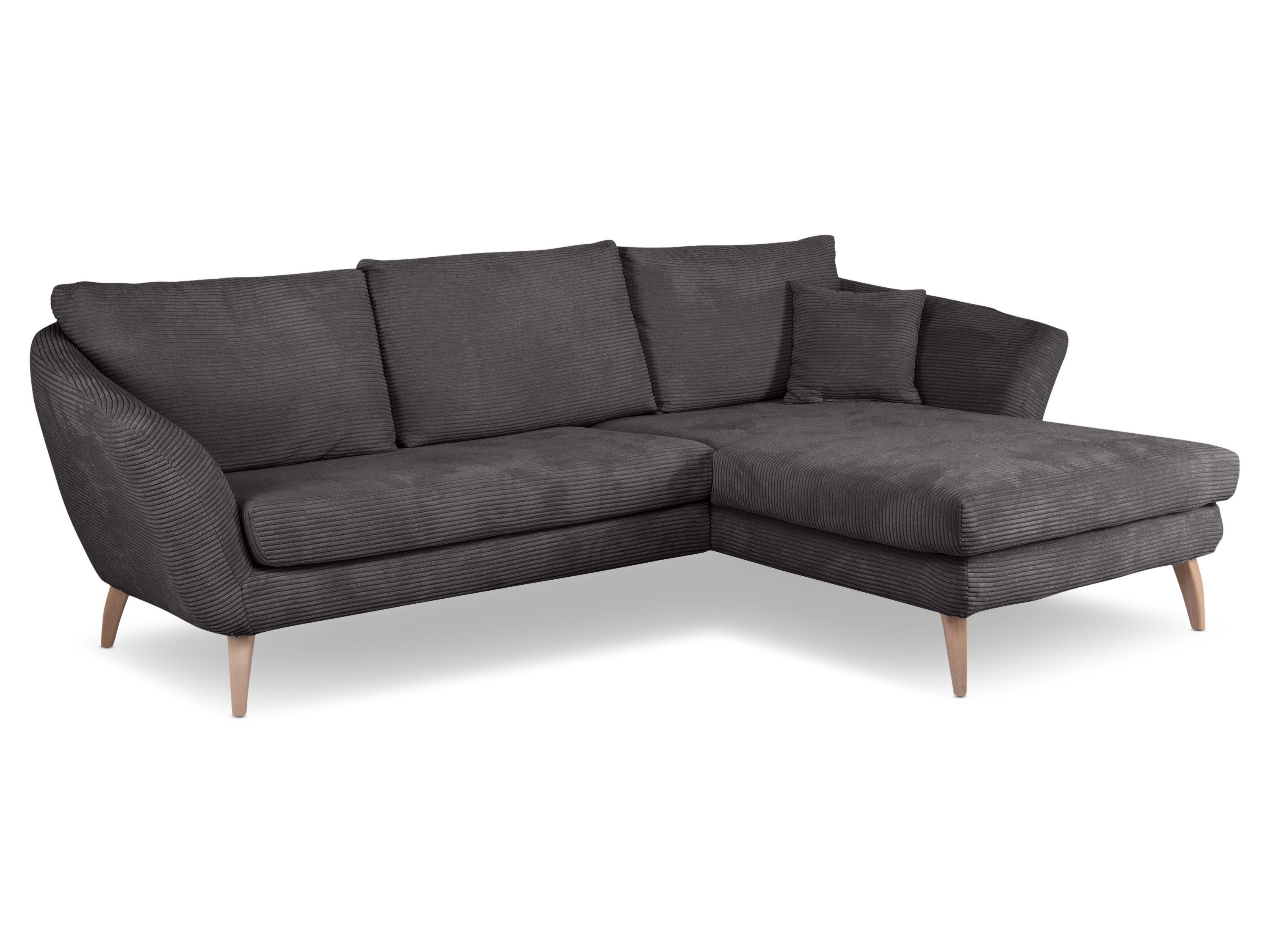 SANSIBAR LIVING Polsterecke Polsterecke SANSIBAR FÜNEN BHT 266x82x175 cm Ecksofa Wohnlandschaft
