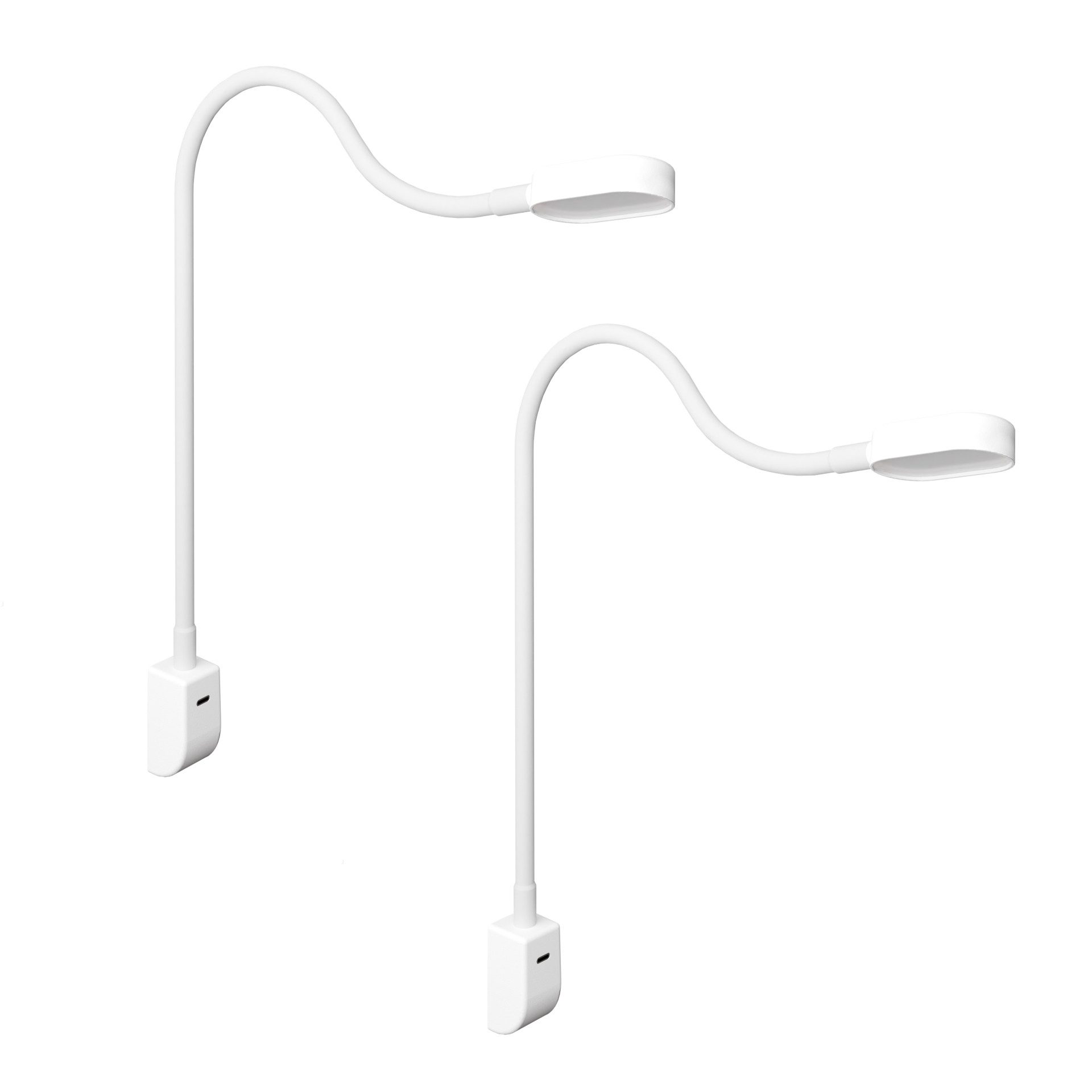 kalb Bettleuchte Ilios LED-Bettleuchte USB-C Wand- & Winkelmontage Flex Arm Dimmbar, Touch-Dimm-Schalter, Warmweiß