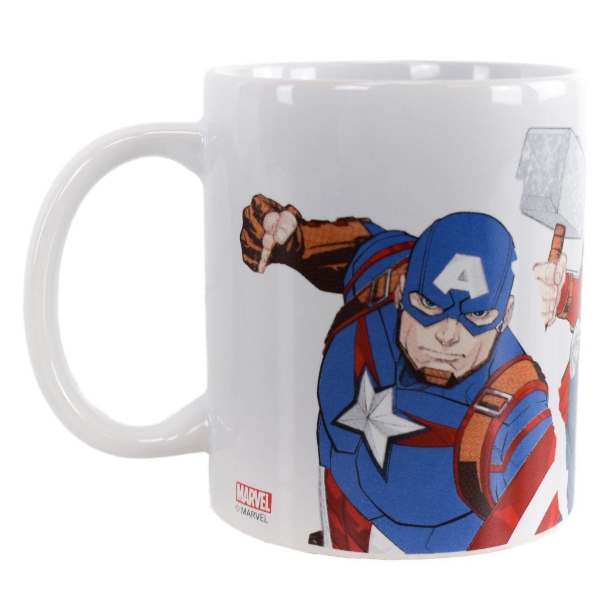 MARVEL Stor ca. Kaffeetasse, ml Design Geschenkkarton mit Tasse Tasse 325 Motiv Avengers Keramik, authentisches in