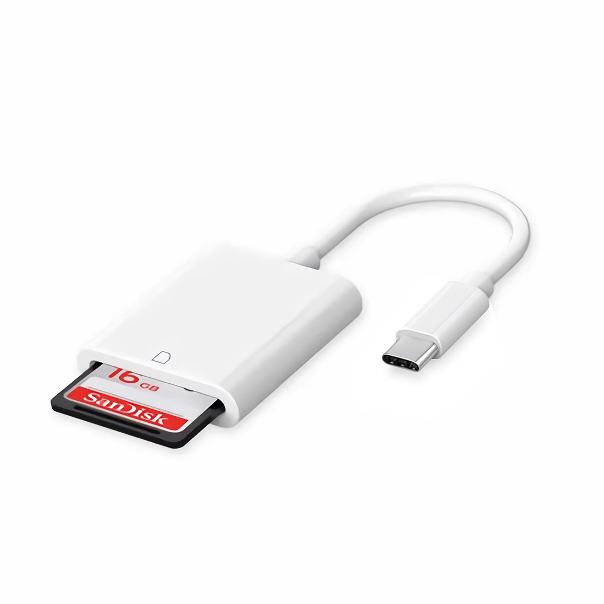 Bolwins D65 USB-C auf SD Kartenleser Speicherkarte OTG Kartenlesegerät Kabel Computer-Adapter USB-C Stecker zu SD-Kartensteckplatz, 10 cm, Plug & Play SD-Kartenleser Kompakte Bauform
