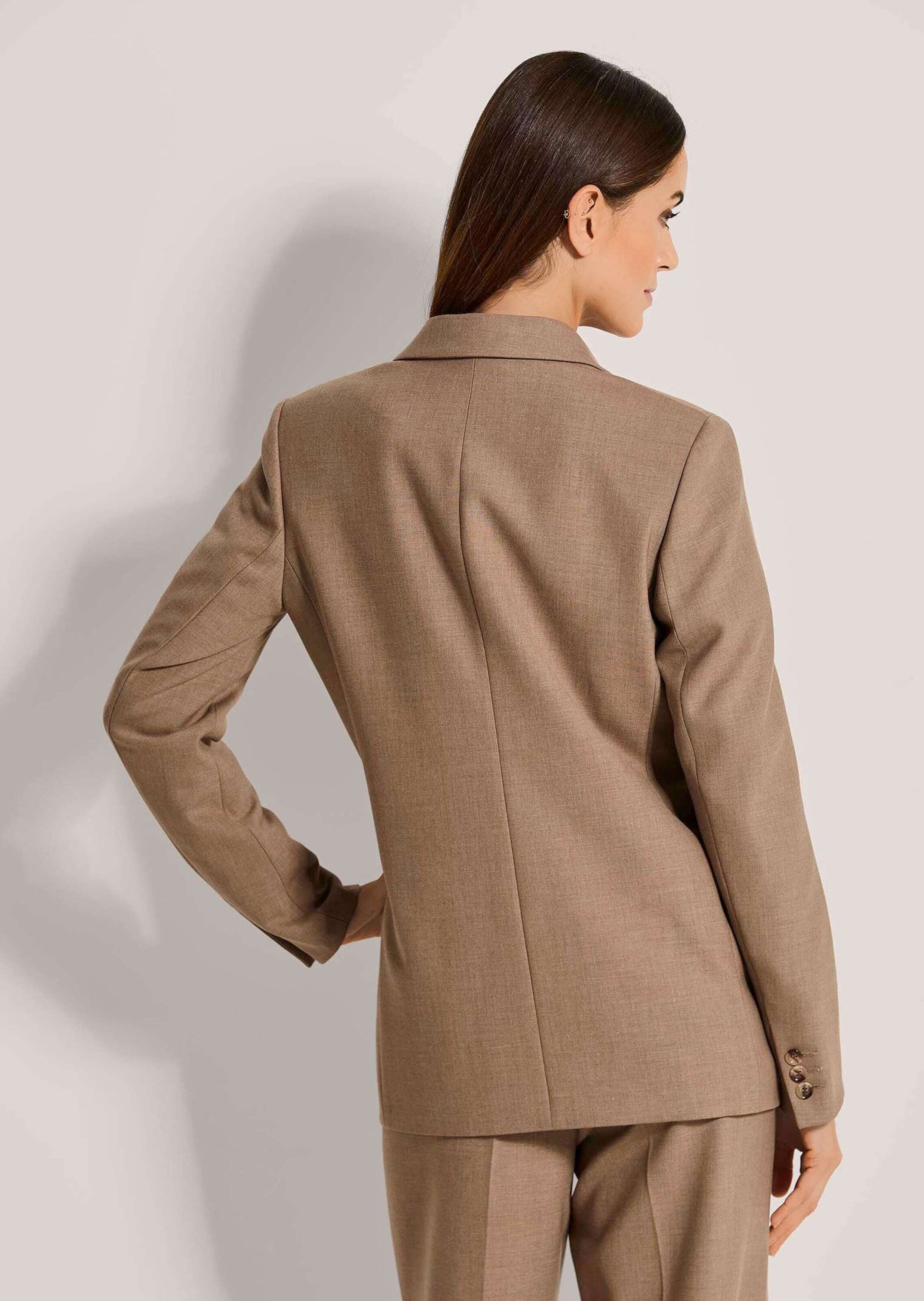 MADELEINE Kurzblazer Eleganter Einreiher mit Reverskragen Unifarbenes Design mit klassischem Reverskragen – Bild 2 von 5