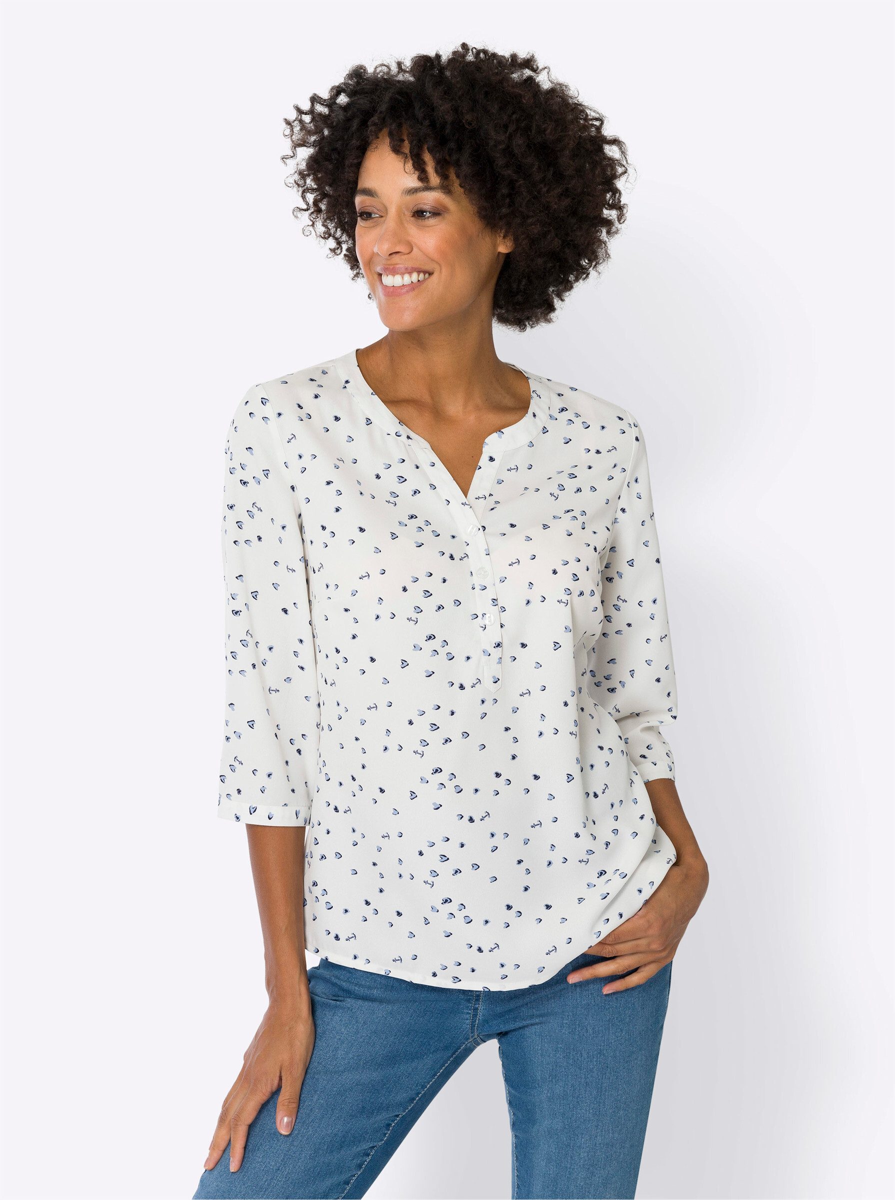 Klassische Bluse Schlupfbluse