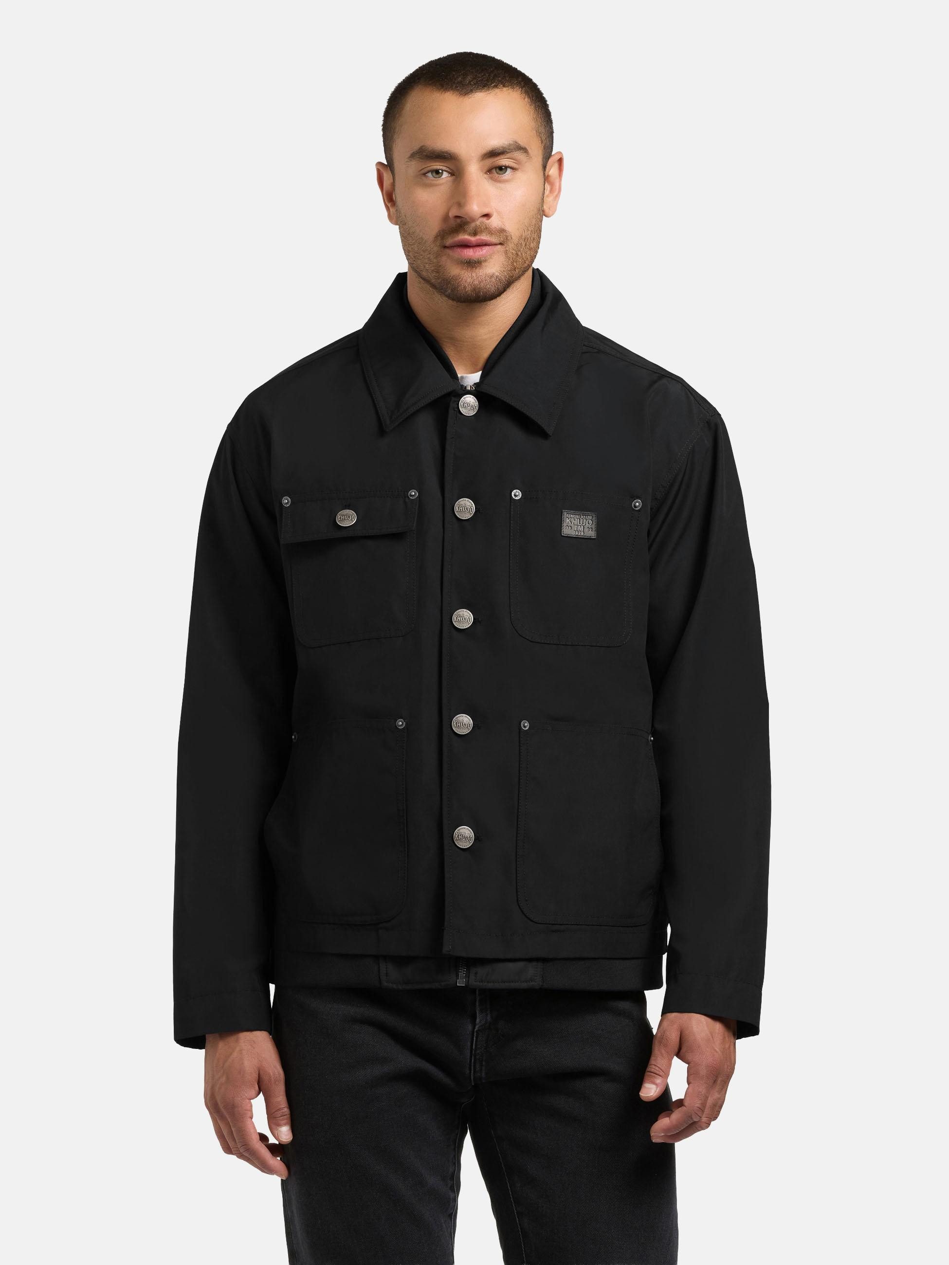khujo Hemdjacke Raise Hybride Herrenjacke mit Bomberjacken-Elementen