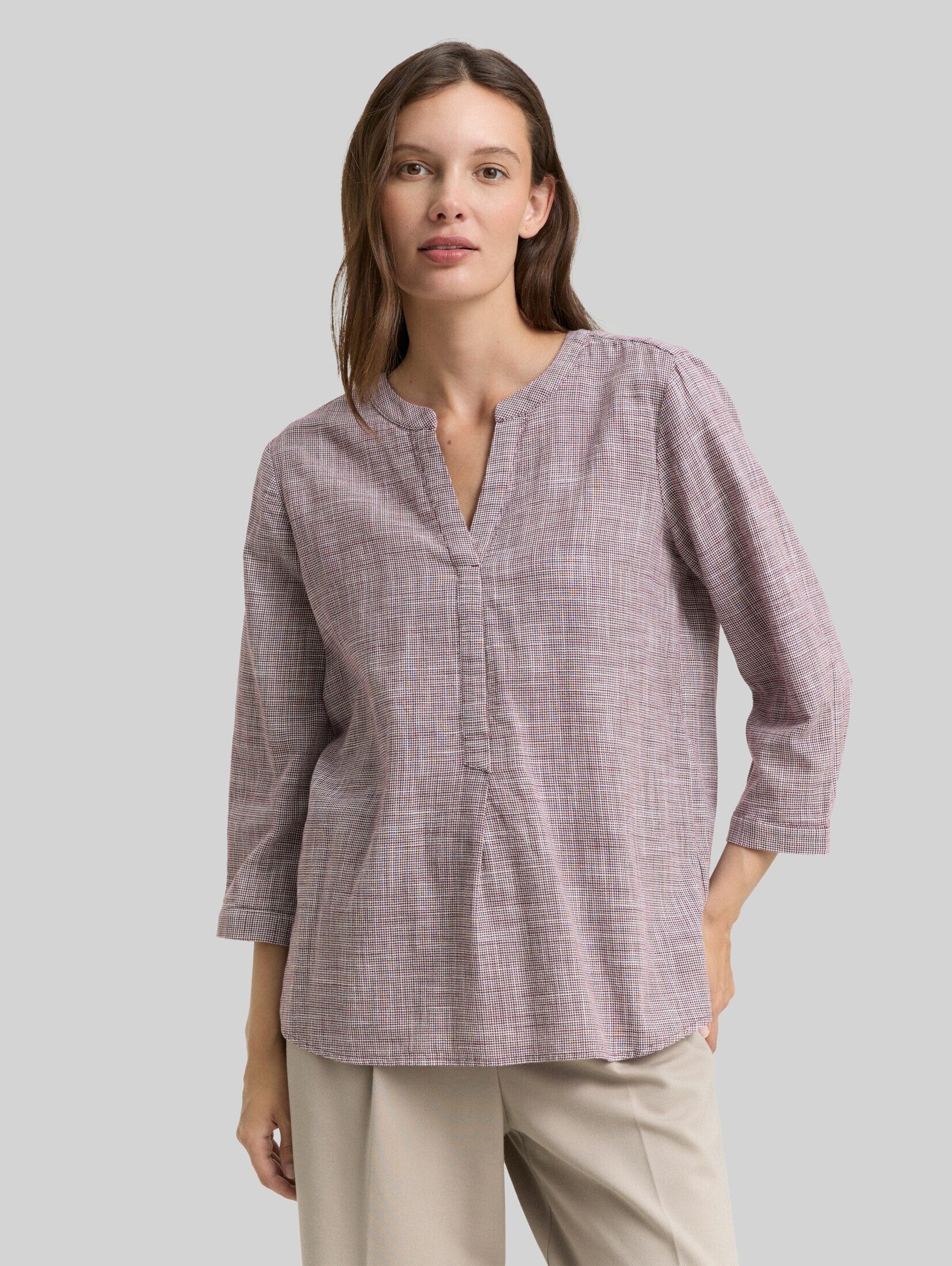 TOM TAILOR Langarmbluse Blusen & Shirts Bluse aus Baumwolle