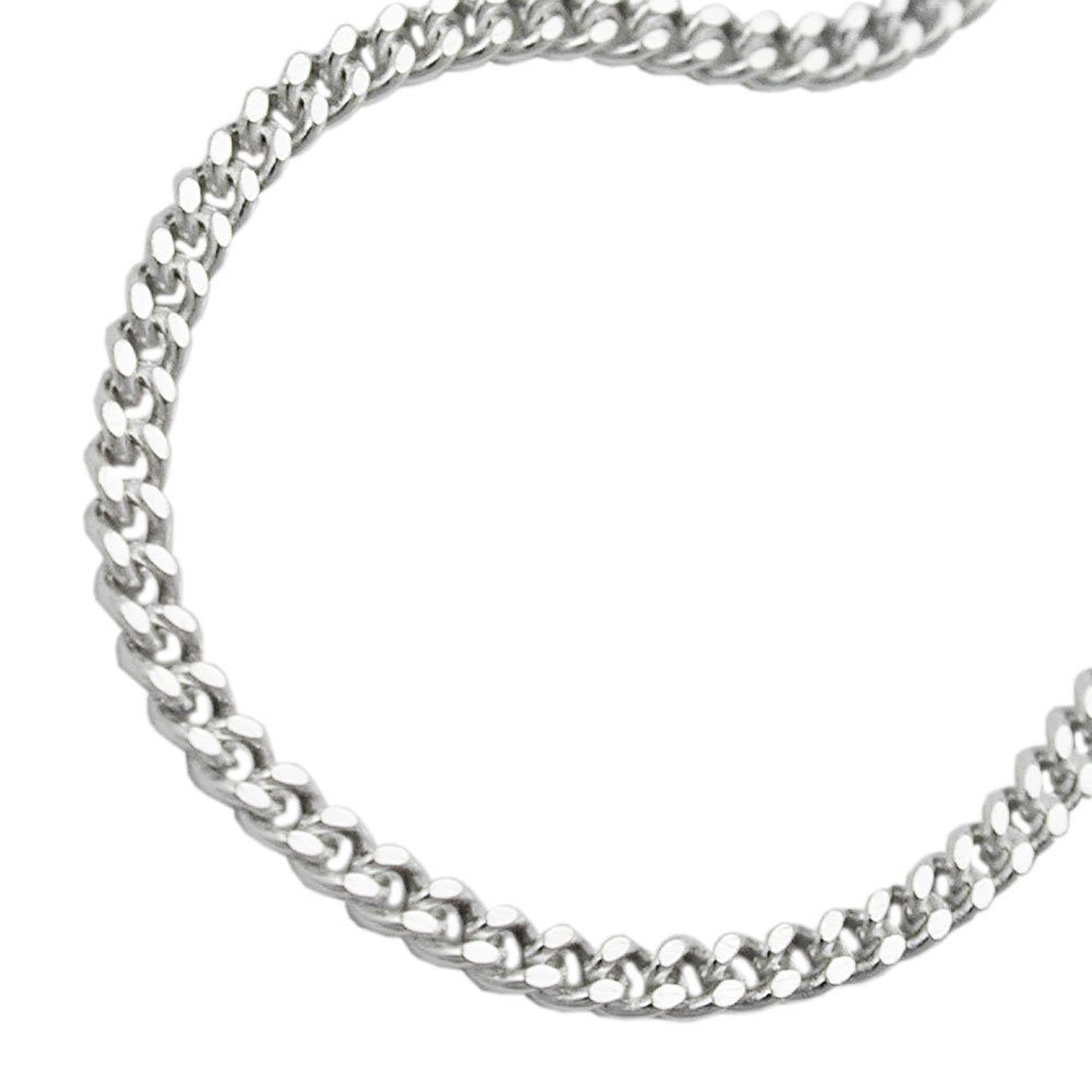 Schmuck Krone Panzerkette Panzerkette flach, Silber günstig online kaufen