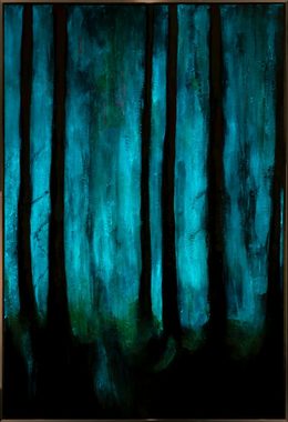 YS-Art Gemälde Atmosphäre des Waldes, Wald