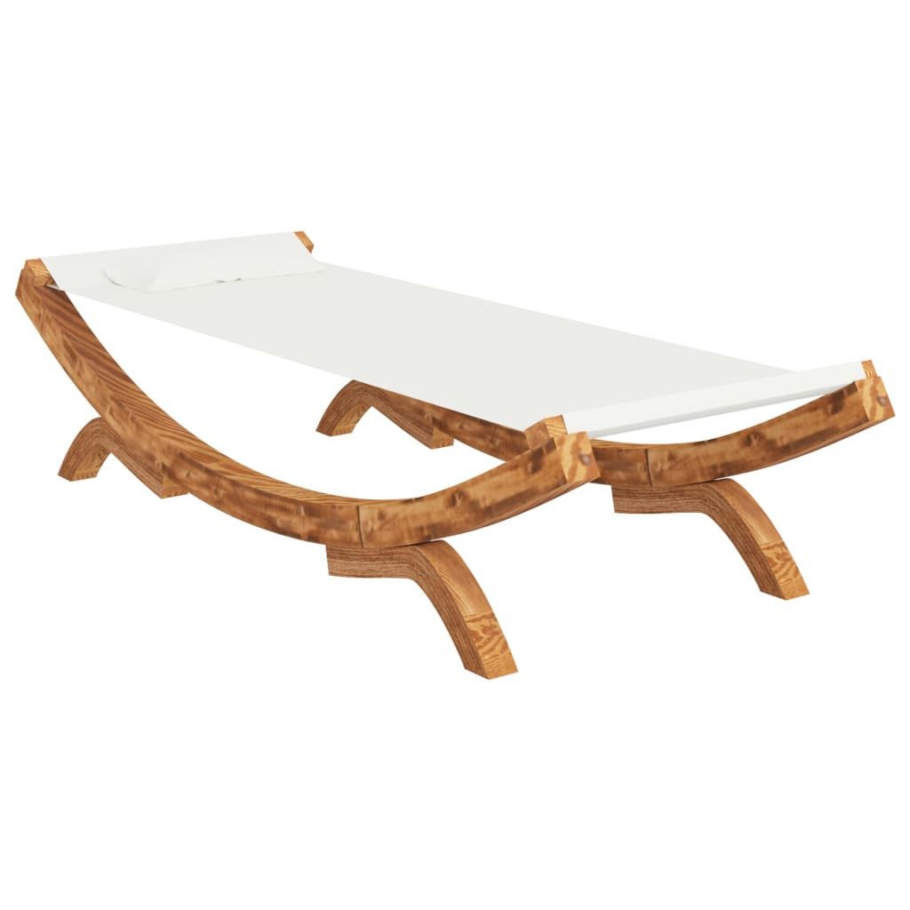 vidaXL Hängematte 100 x 1885 x 44 cm Hängematte 100x188,5x44 cm Bugholz Massiv Creme