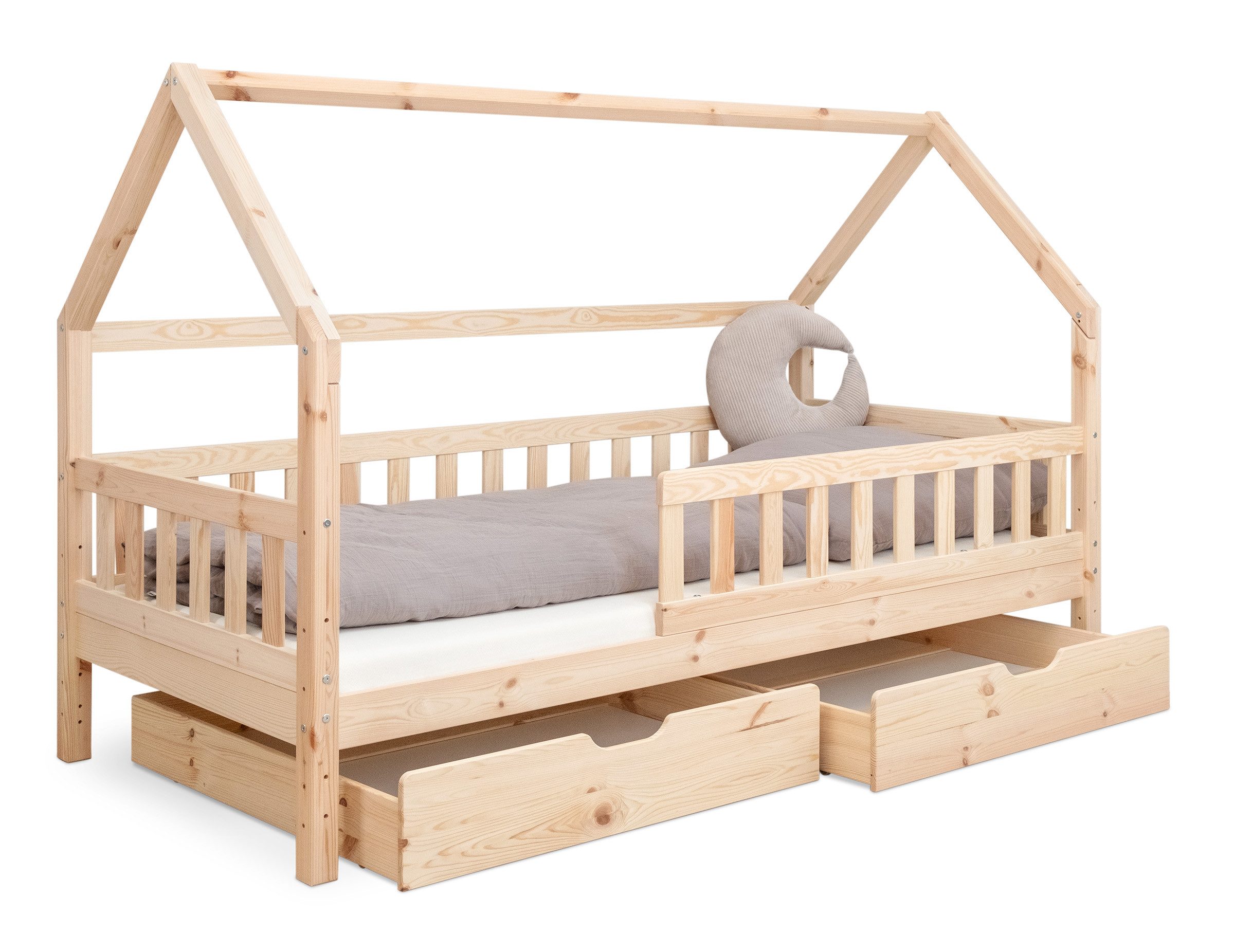 Ehrenkind Hausbett Lille aus massivem Kiefernholz günstig online kaufen