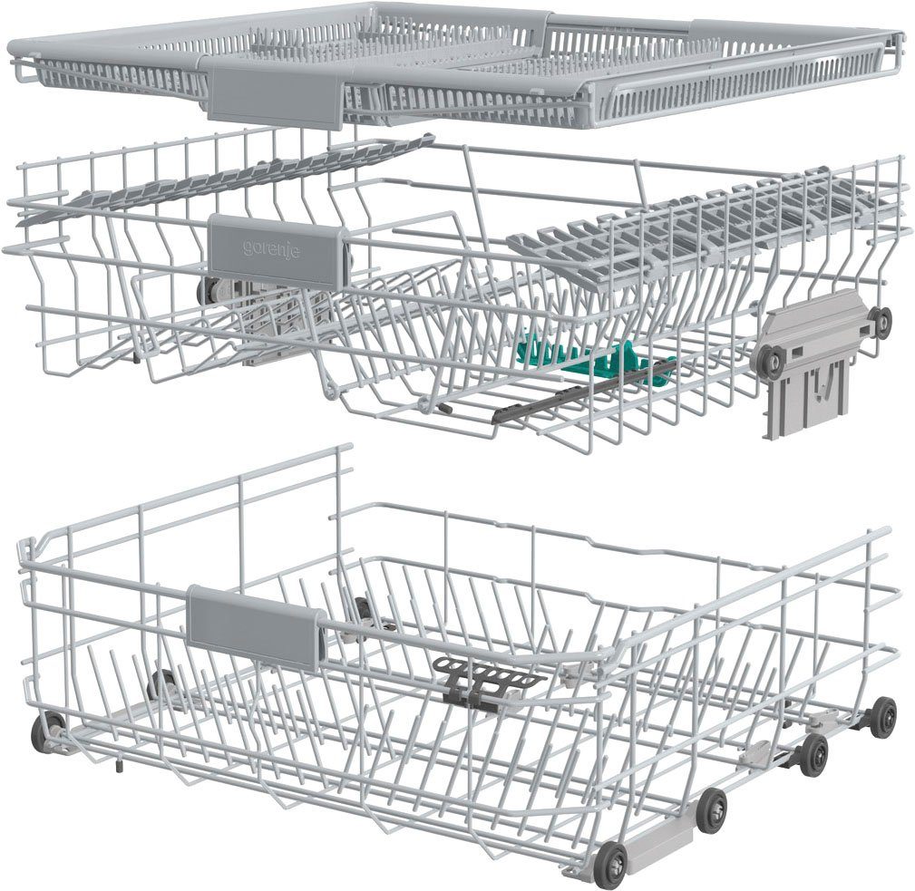 GI673C60X, automatische GORENJE Türöffnung teilintegrierbarer 16 Geschirrspüler, Maßgedecke,