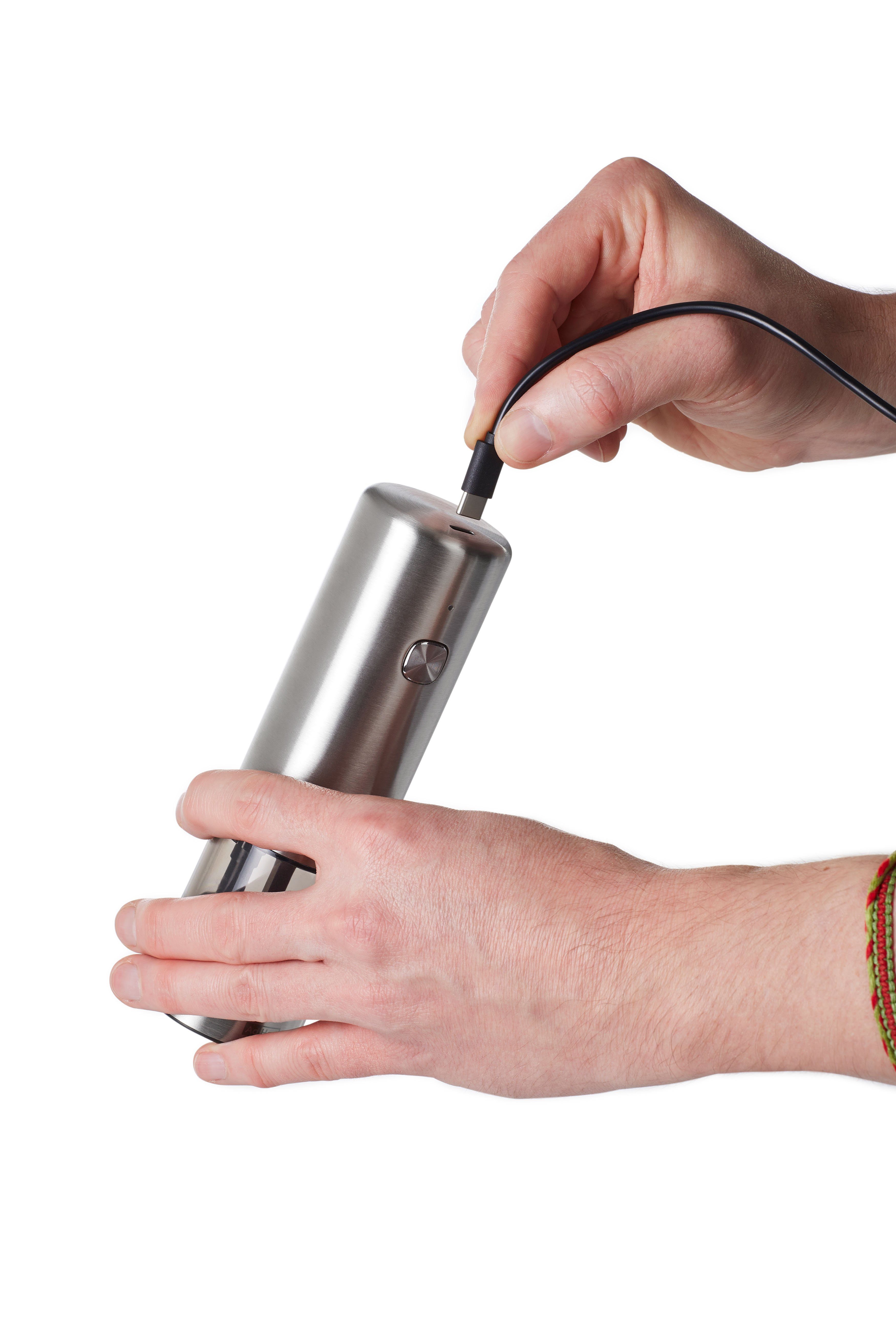 AdHoc Salz-/Pfeffermühle i.Mill Akku, SilentDrive-Motor, LED-Licht, MicroStep-Technology