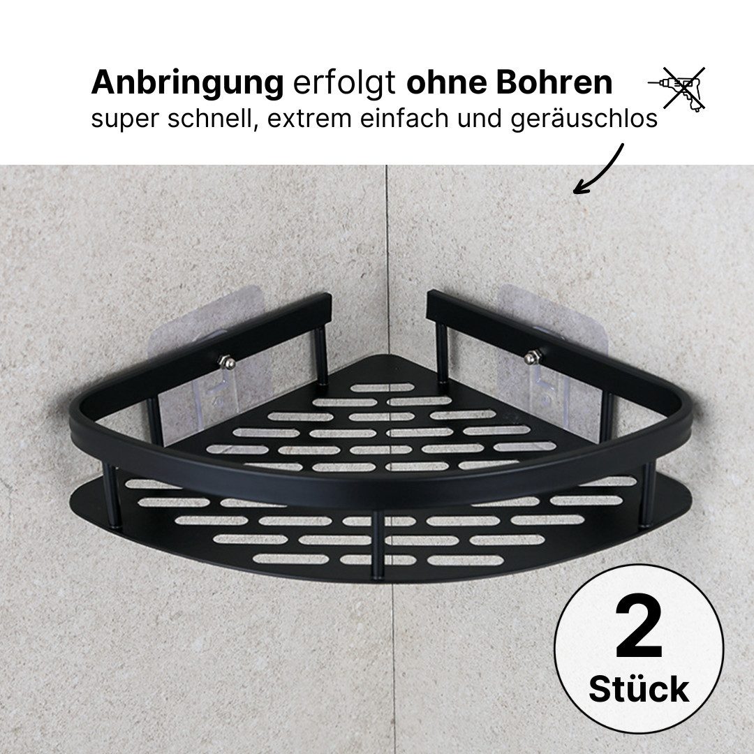 LIVINA HOME Duschablage ohne Bohren, Duschablage zum hängen, Duschkorb Eck günstig online kaufen