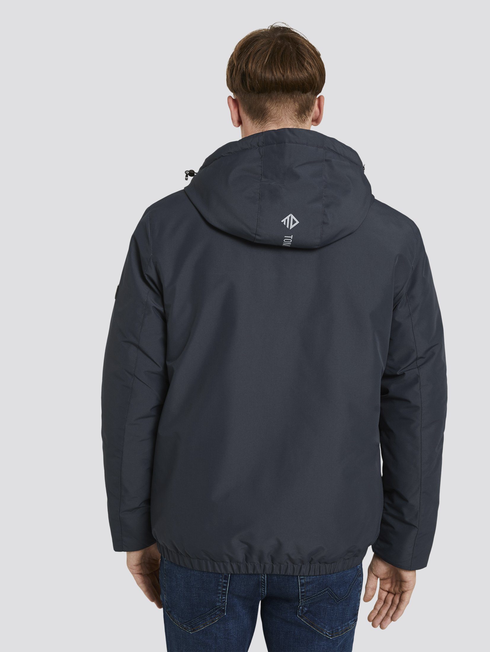 TOM TAILOR Denim Allwetterjacke »Leichte Jacke mit Kapuze TOM TAILOR Denim Jacken Leichte Steppjacke mit Kapuze