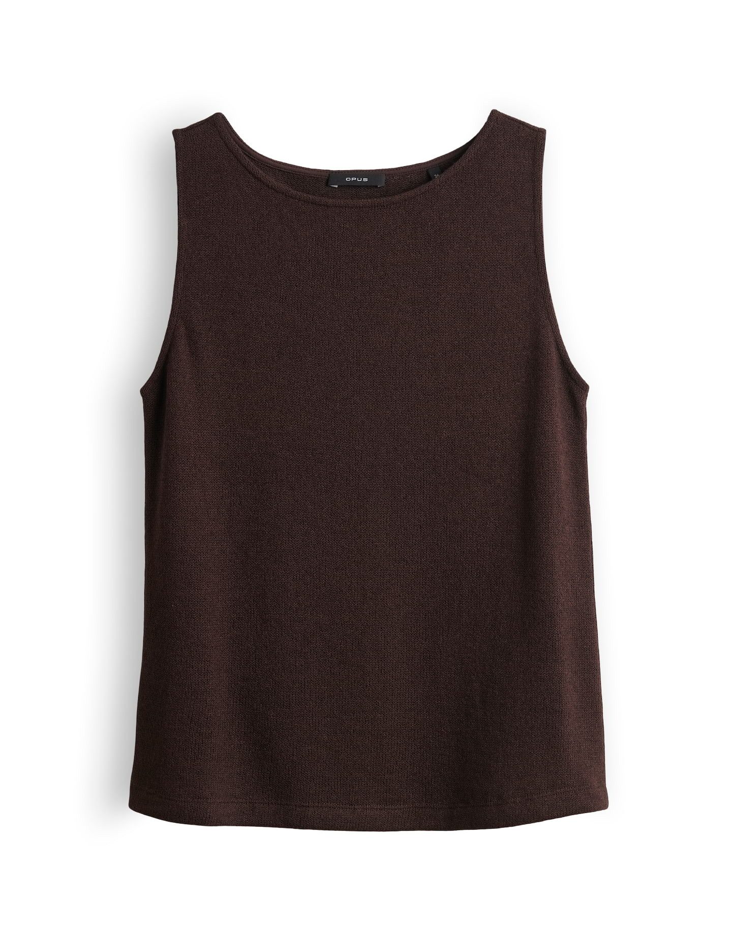 OPUS Shirttop Loose Fit in edler Strickoptik Jersey mit Rundhals-Ausschnitt günstig online kaufen