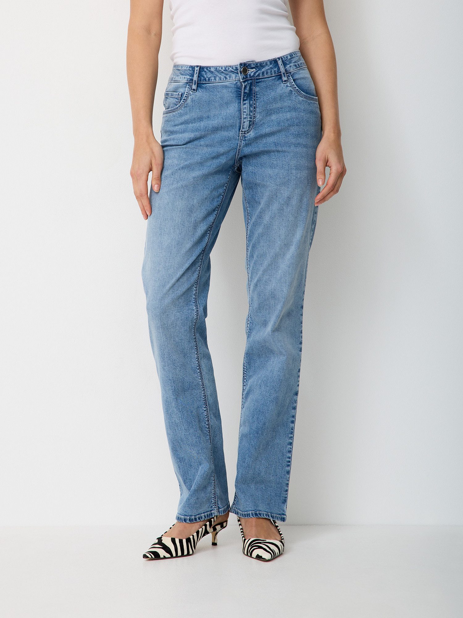 Paddock's Straight-Jeans LARA Regular Jeans mit Komfort Stretch