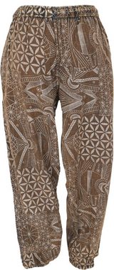 Guru-Shop Relaxhose Stonewash Yogahose, Unisex Baumwoll-Goa-Hose.. Retro, Ethno Style, alternative Bekleidung