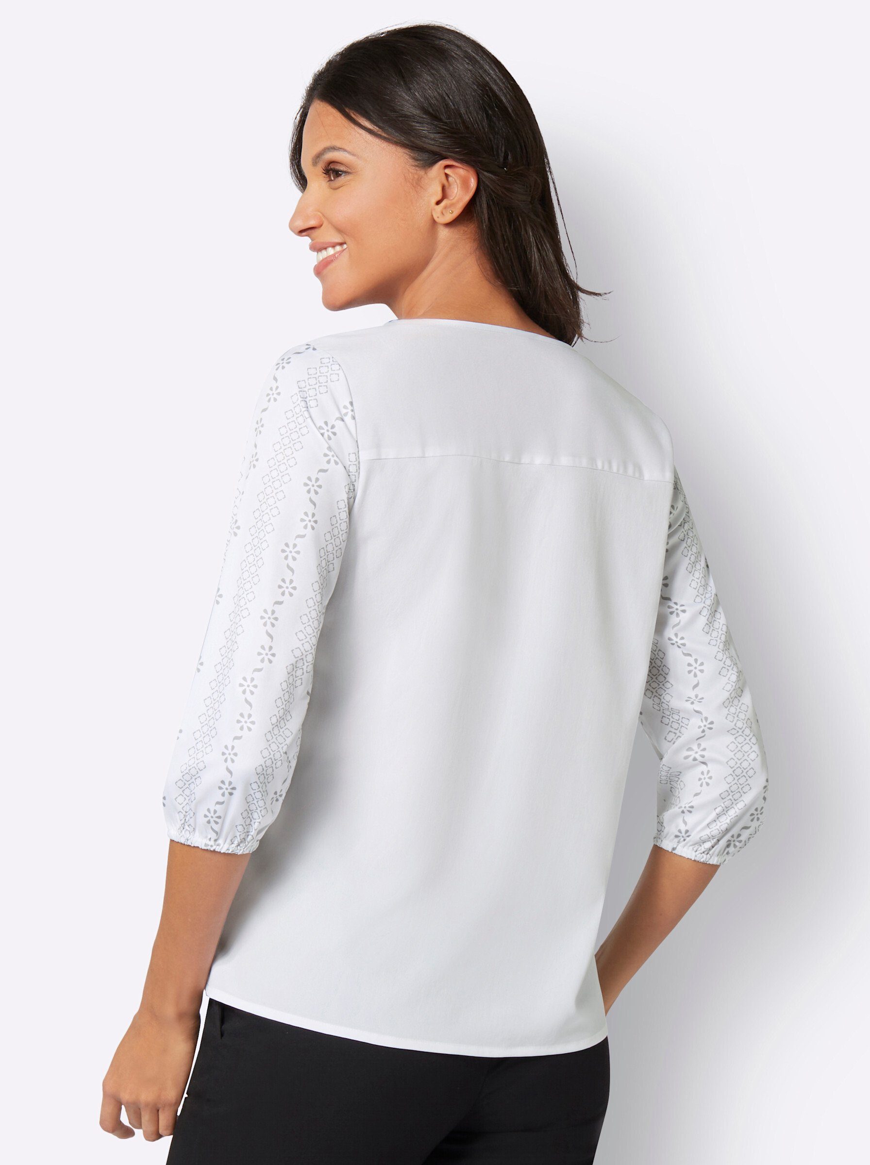 Sieh an! Klassische Bluse Schlupfbluse günstig online kaufen