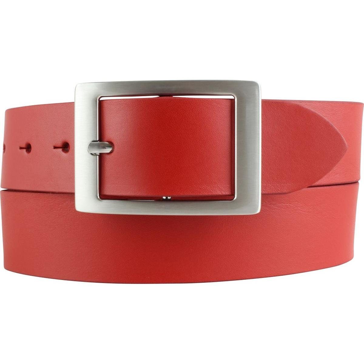 BELTINGER Jeansgürtel Aus Vollrindleder – 4 Cm Breit Mit Altsilberner Schließe, Unisex Für Damen & Herren