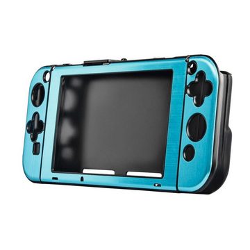 Hama Hardcover für Nintendo Switch, 3-teilig, Metallic-Blau Zubehör Nintendo