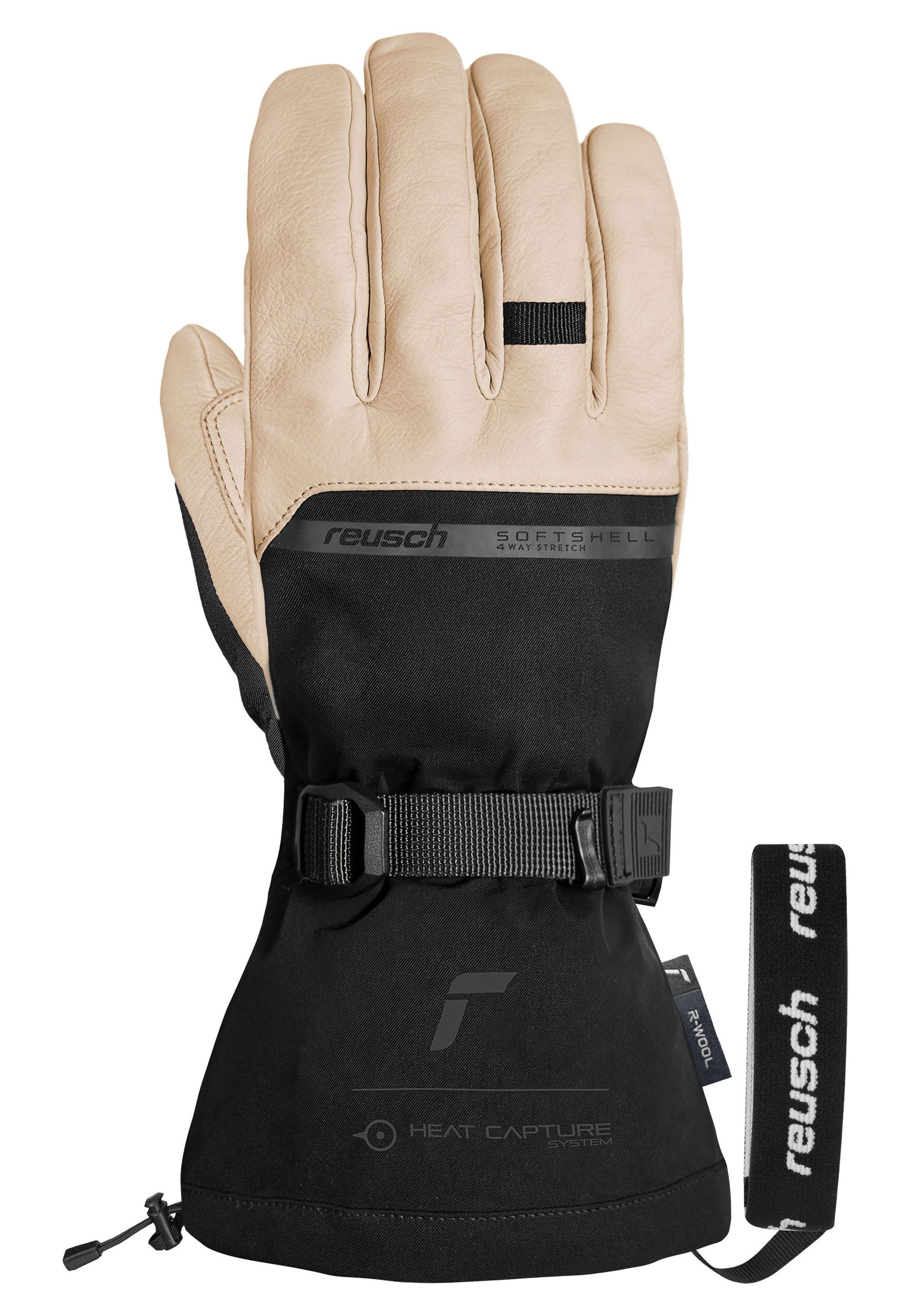 Reusch Skihandschuhe Duality R-WOOL mit winddichter, atmungsaktiver Funktion