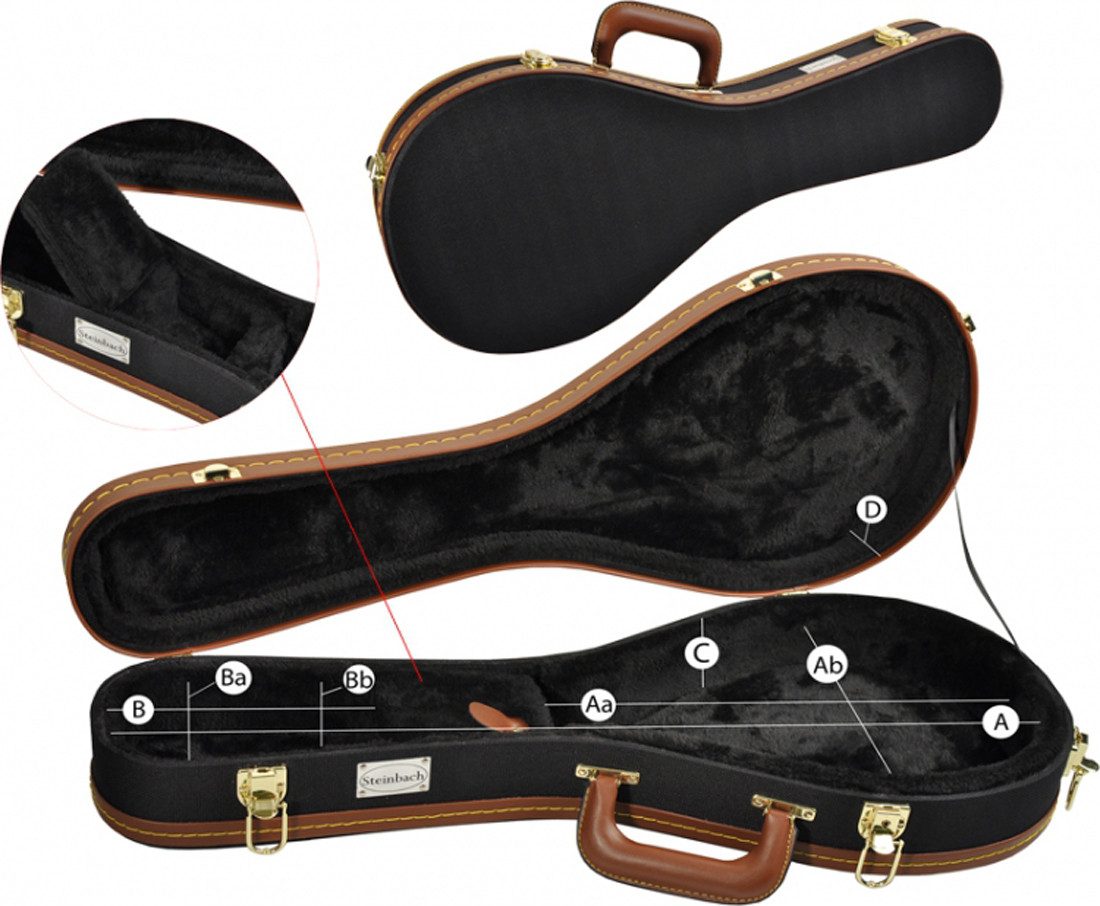 Gitarrentasche Mandolinenkoffer für Bluegrassmandoline in Nylon