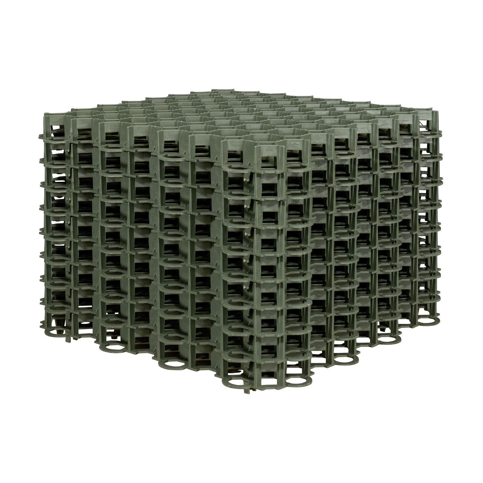 Fixkraft Rasengitter 10x Rasengitter Paddockplatten 50x50 cm 2,5 m² Grün, 50x50 cm