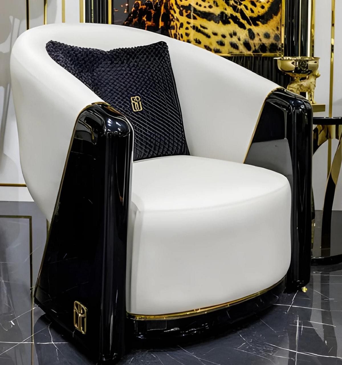 Loungesessel Eleganter Sessel mit hochwertigem Stoffbezug und modernen Akzente