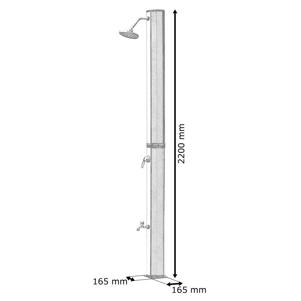 Sanlingo Solardusche Solardusche 35 l Pooldusche Aussendusche Campingdusche Gartendusche