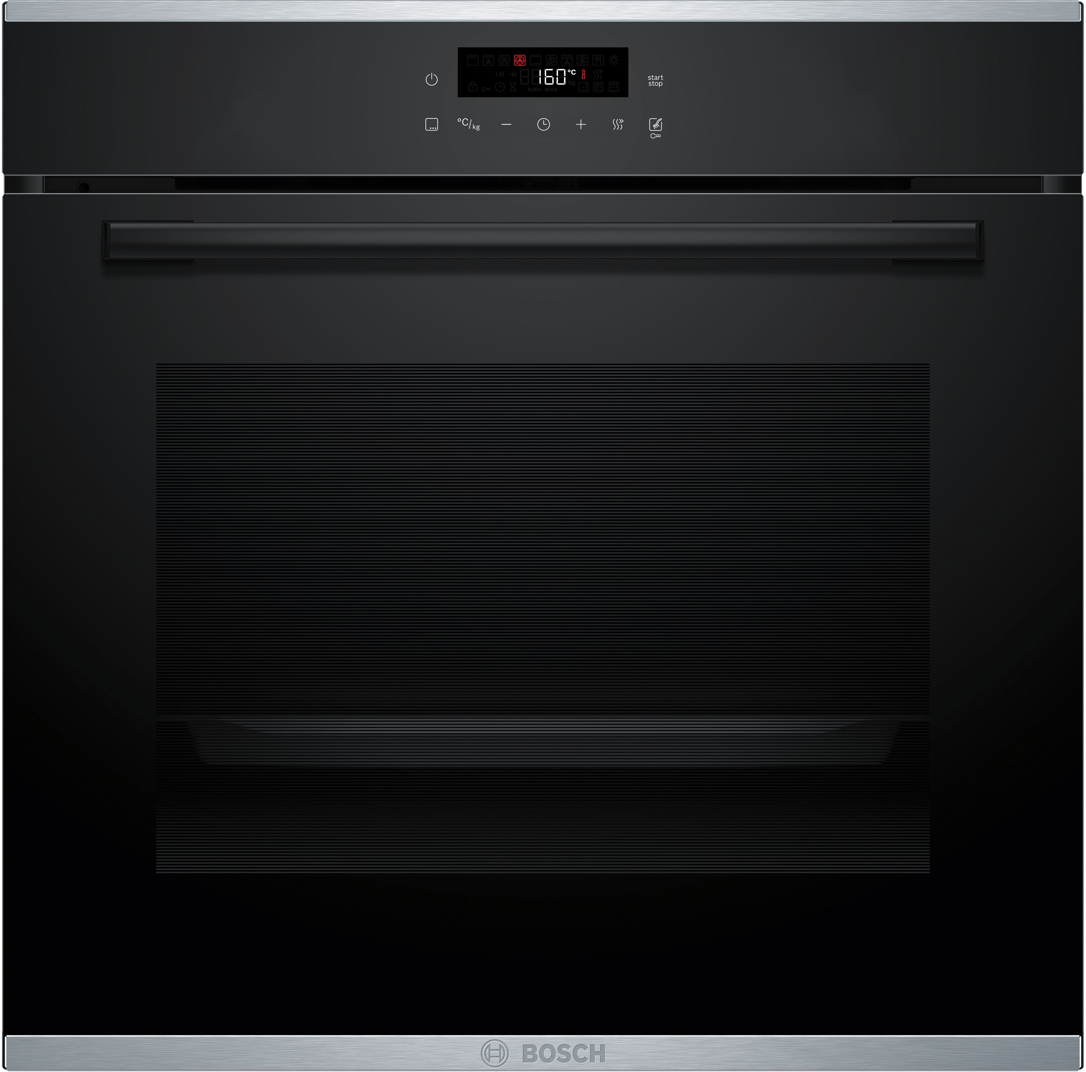 BOSCH Pyrolyse Backofen Serie 4 HBA272BB3, mit Teleskopauszug nachrüstbar, AirFry-Funktion