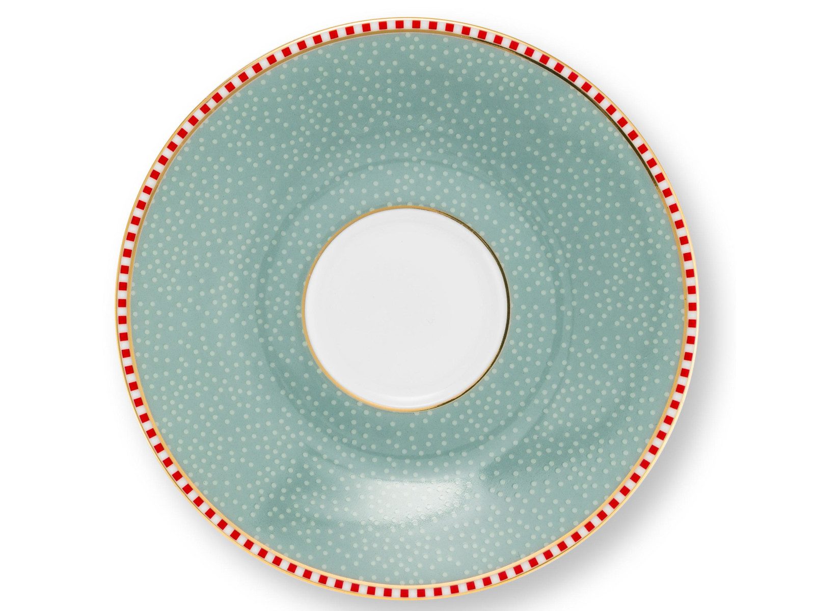 PiP Studio Espressotasse Blooming Tales Blue Espressotasse mit Untertasse 0,12l, Porzellan