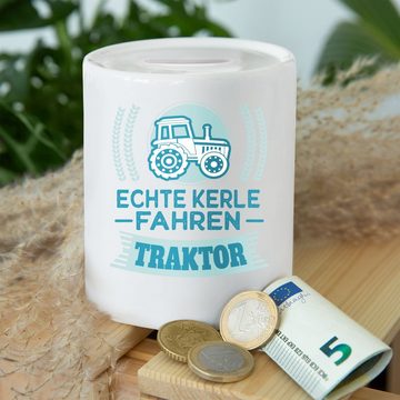 Shirtracer Spardose Echte Kerle fahren Traktor - Geschenk für Landwirte Bauern, (1-tlg), Traktor